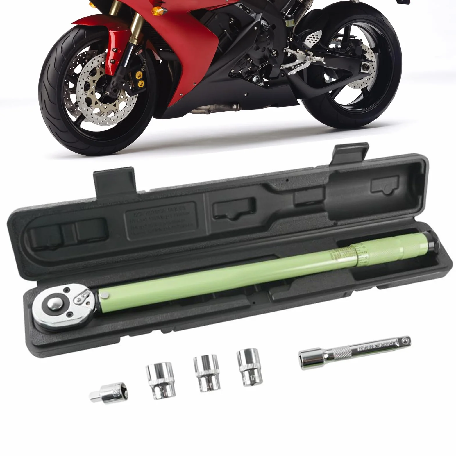 Klucz Dynamometryczny 1/2 Wytrzymały Klucz Do Kół Samochodowych | Precyzyjne Wyposażenie Warsztatowe Do Serwisu Pojazdów Motocykli Maszyn Wymiany Oleju Świec Zapłonowych