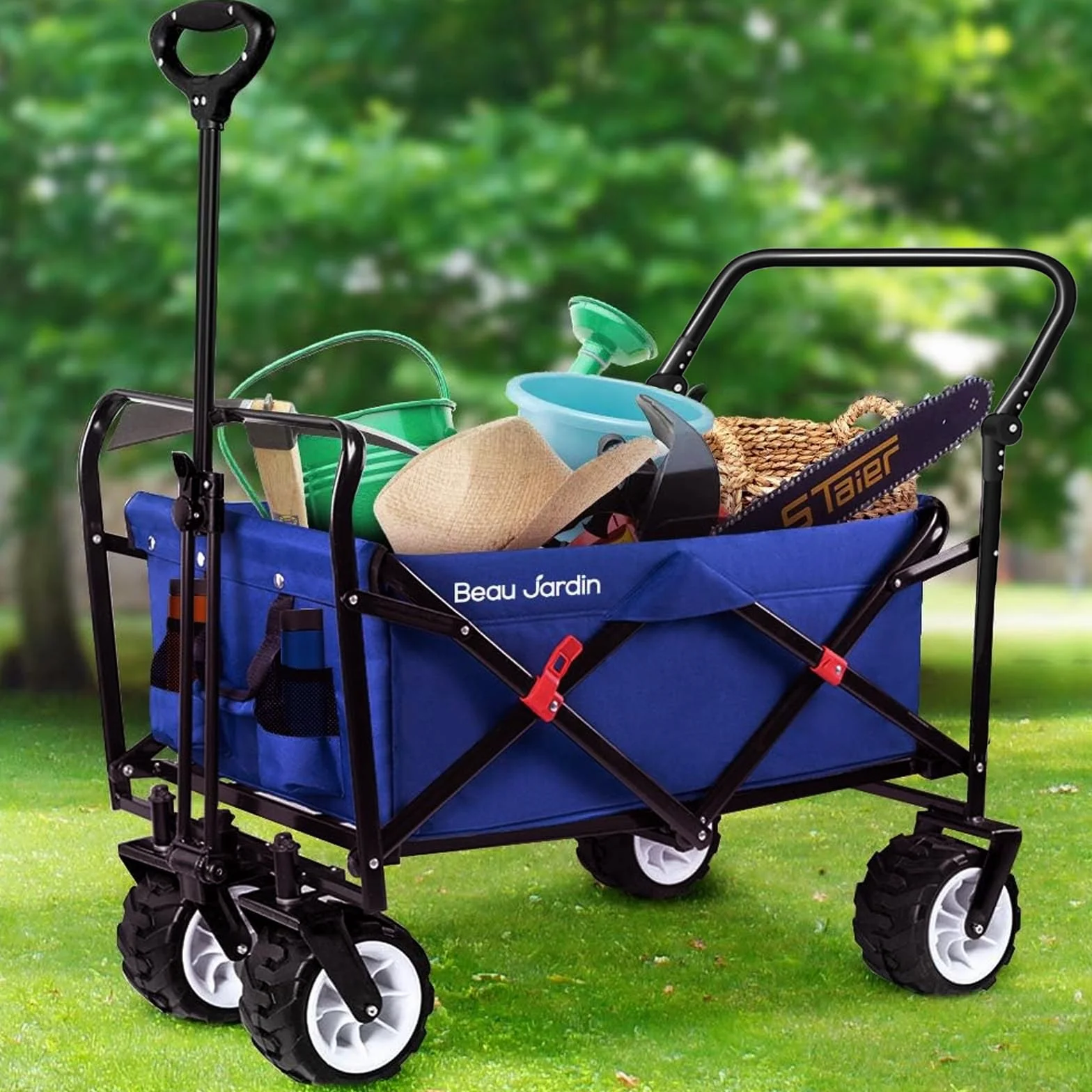 BEAU JARDIN składany wózek transportowy 100 kg
