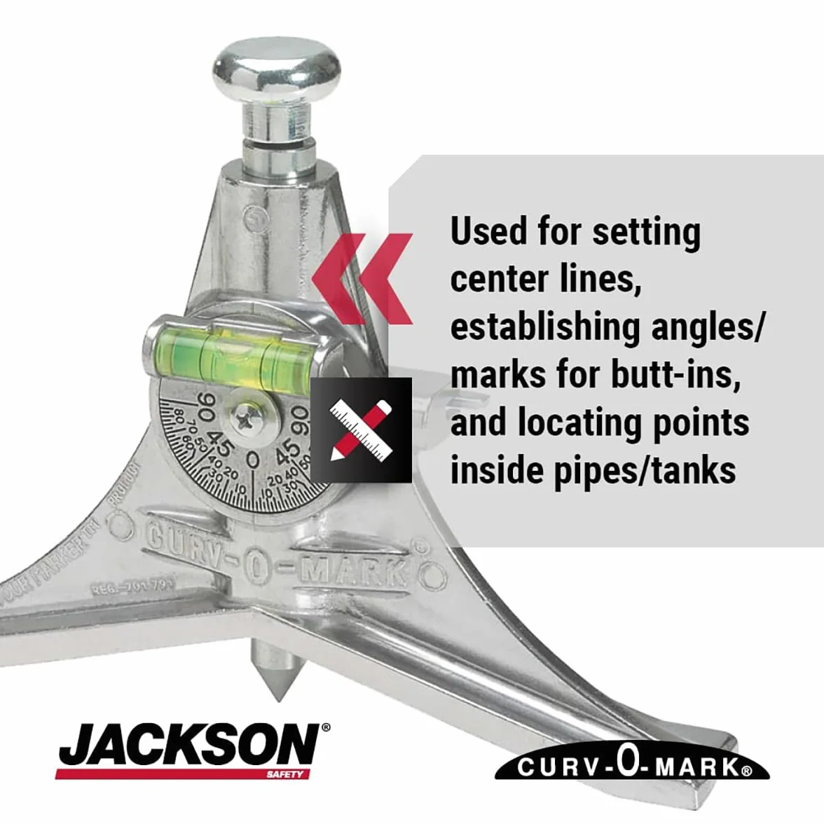 Jackson Safety J1880 14776 Głowica do Rury Konturowej, Srebrny, Jumbo