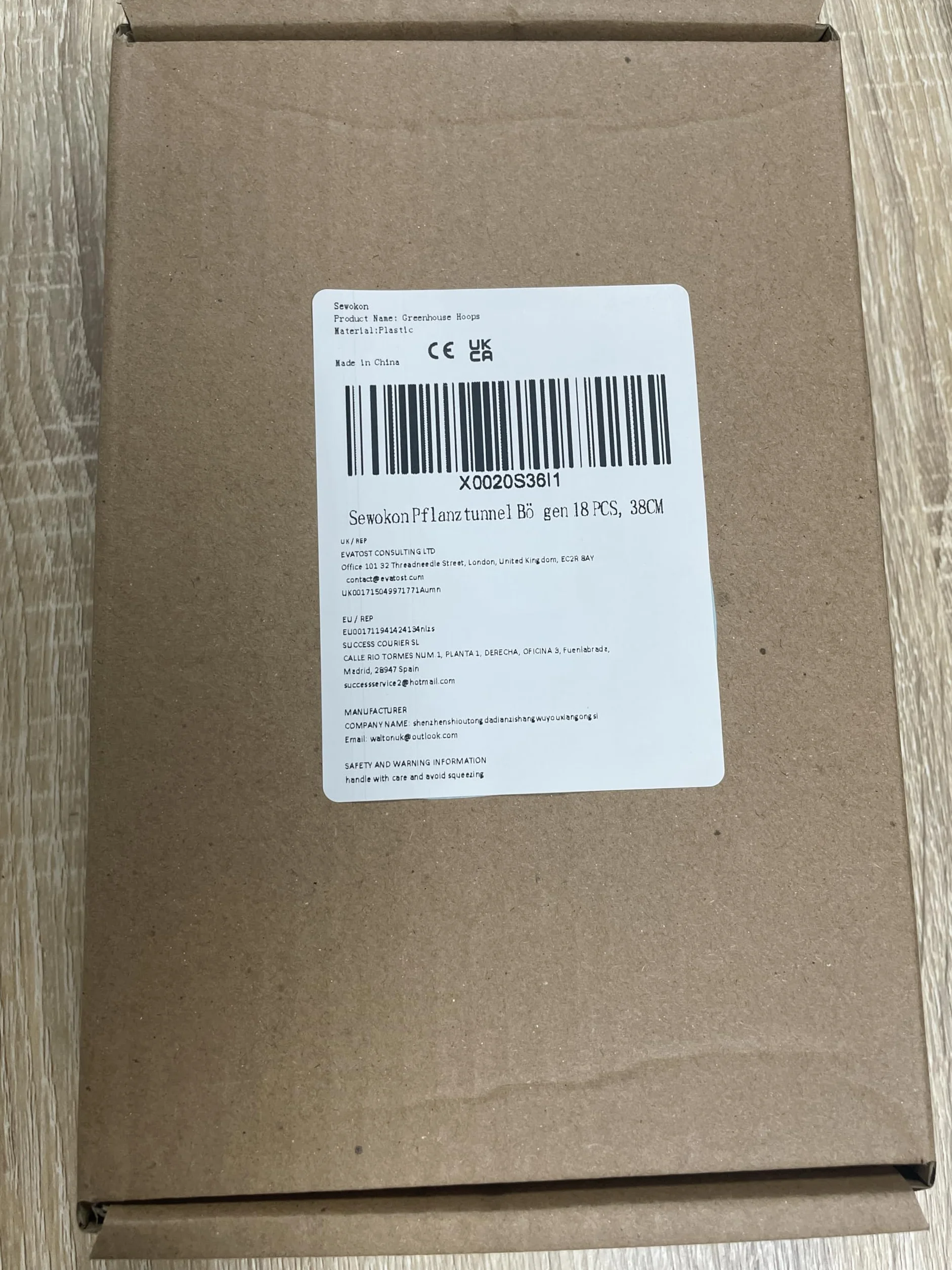 Obręcze ogrodowe z włókna szklanego 38 cm 18 szt. do tunelu siatkowego