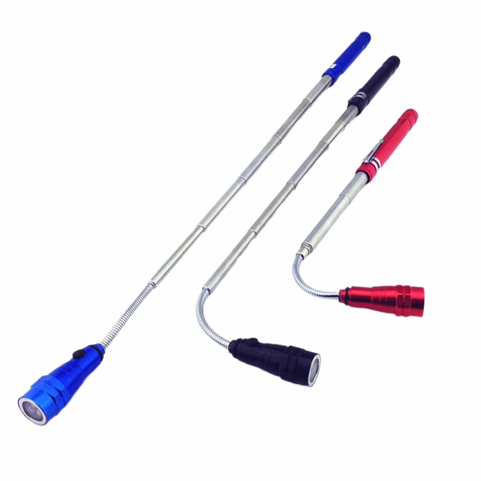 Magnetic LED Work Light | Telescoping Flashlight With Magnet | Portable Magnetic Pickup Light | LED Inspection Light | Flexible LED Light Tool Ergonomic Grip For A Variety Of Uses