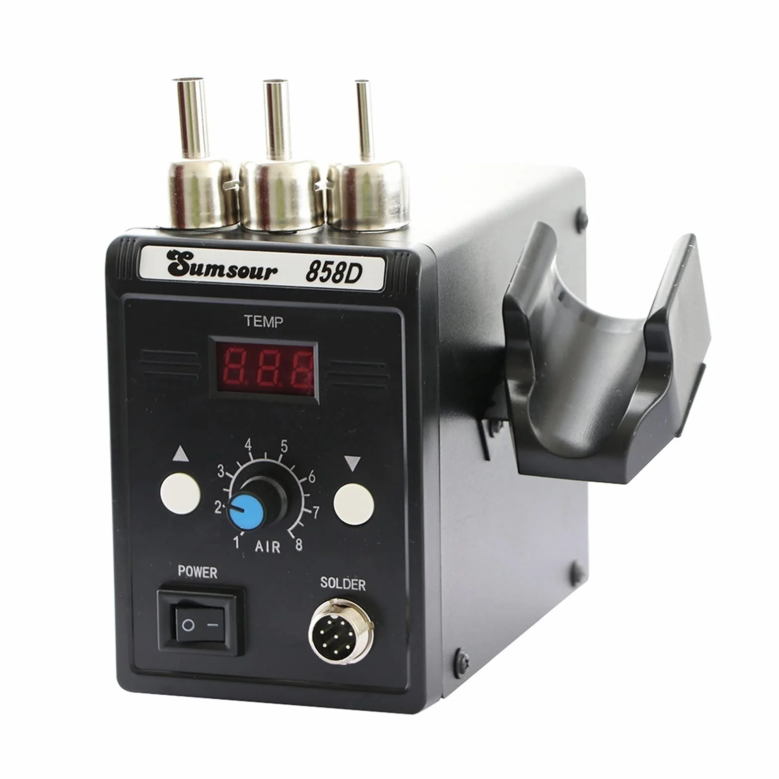 Stacja lutownicza, 858d stacja lutownicza 70 0W 110V / 220V Cyfrowy BGA SMD. Gorące powietrze Lutownia Lutownica Revorning Opetion Repailing Narzędzia