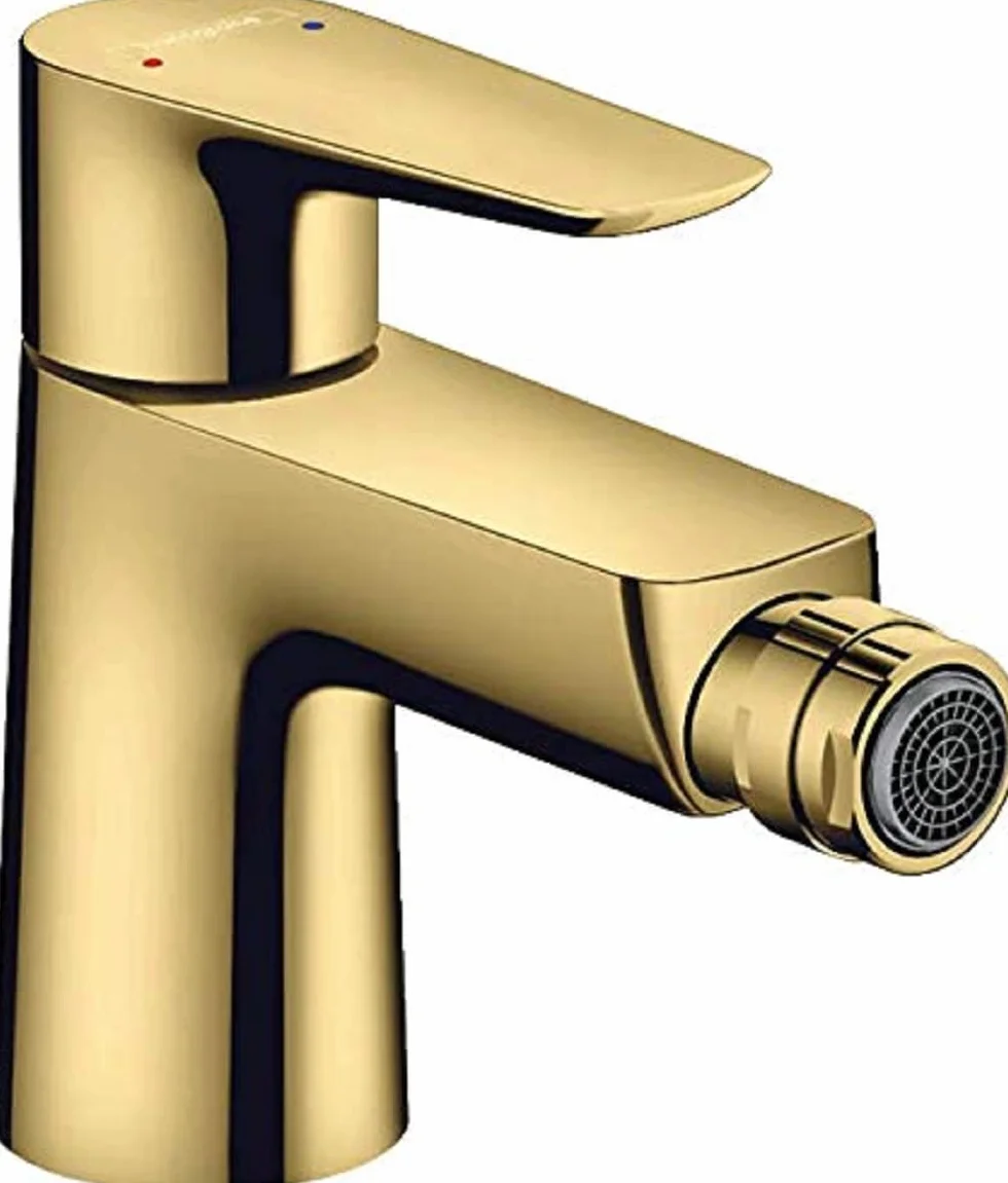 hansgrohe Talis E Jednouchwytowa bateria bidetowa z cięgłem złoty optyczny polerowany, 71720990