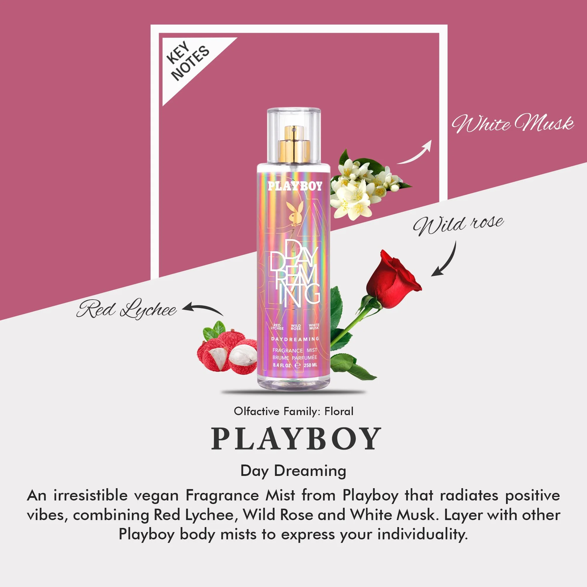 Playboy Mgiełka zapachowa „Day Dreaming”, 250 ml