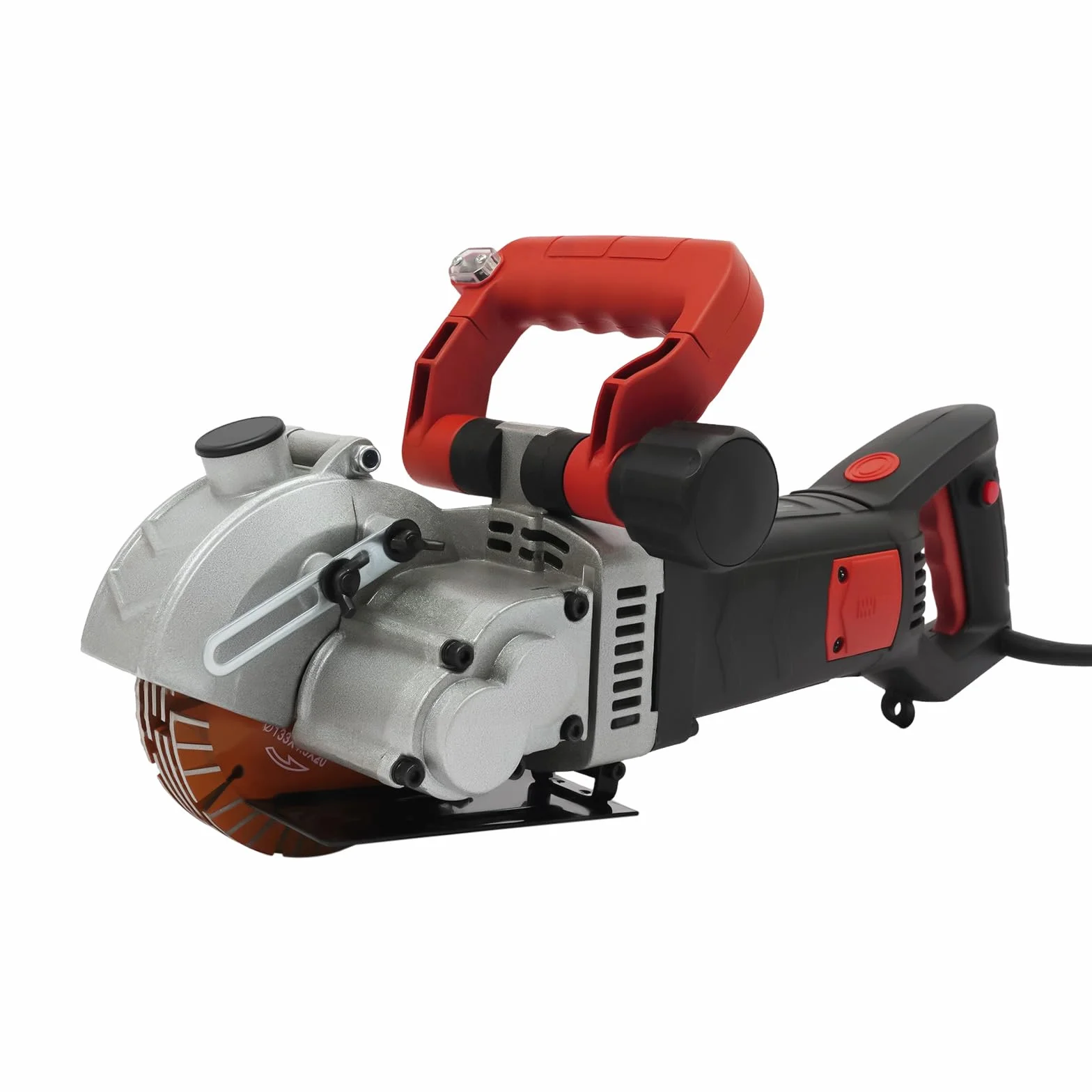 Bruzdownica szczelinowa 4800 W, tarcza tnąca Ø 133 mm, frez murowy 6200 obr./min, frez szczelinowy o głębokości 41 mm, elektryczna frezarka do ścian, do marmuru, granitu, betonu