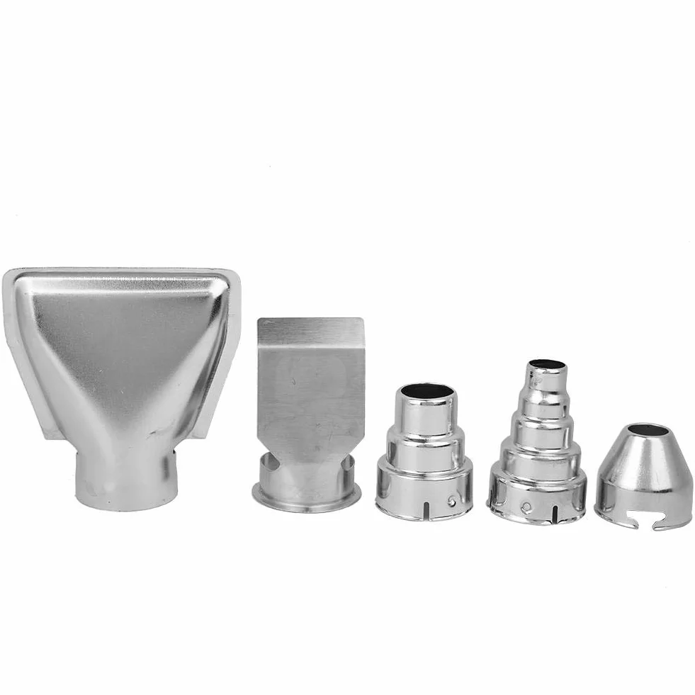 5pcs Hot Air Gun Nozzles Stainless Stee Heat Blower Tip Accessories