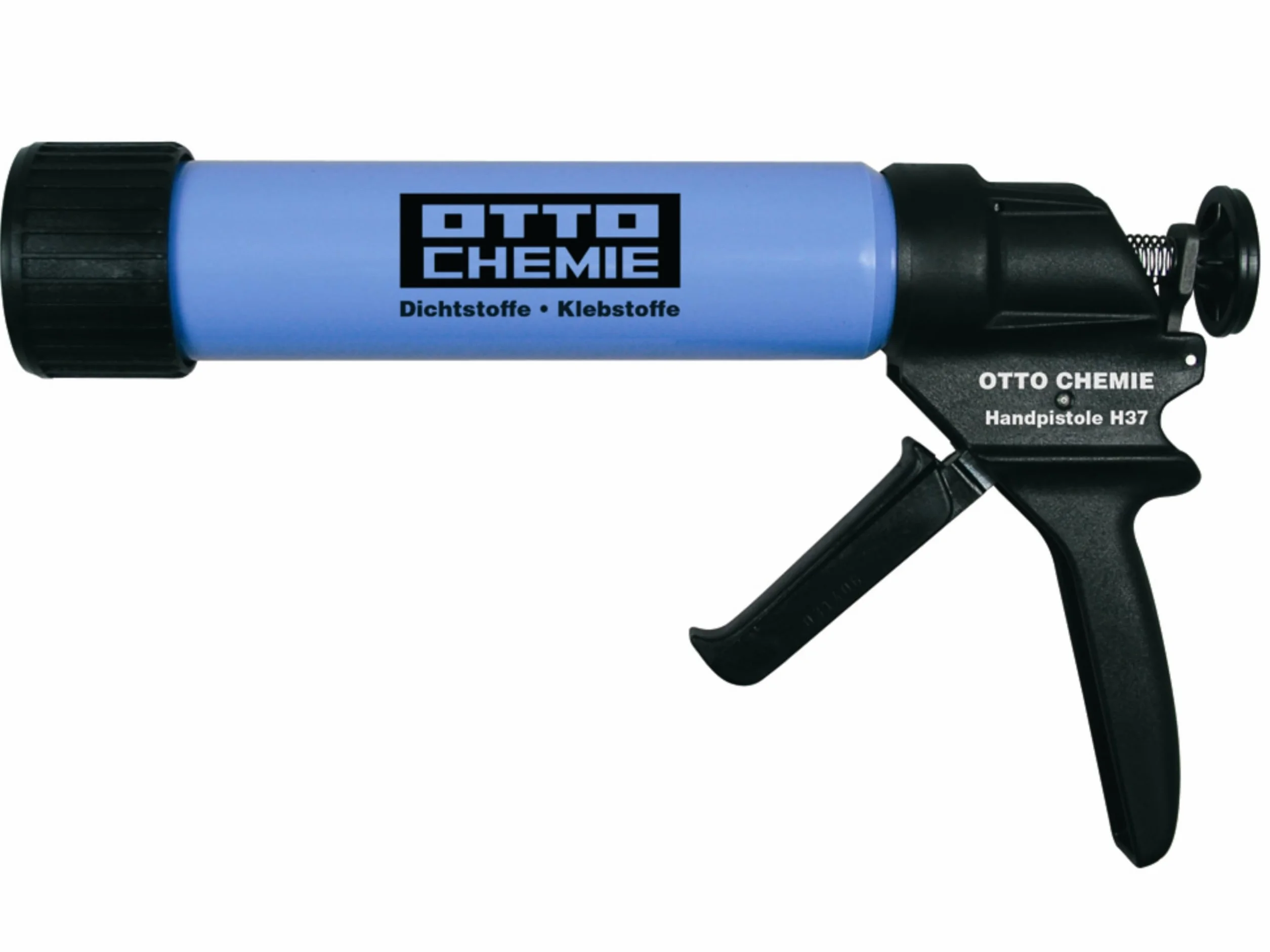 OTTO pistolet do wyciskania ręcznego H 37 – profesjonalna wyciskarka 310 ml | przełożenie 18:1 | lekka, wytrzymała, do silikonu, PU, akrylu | wyciskarka premium