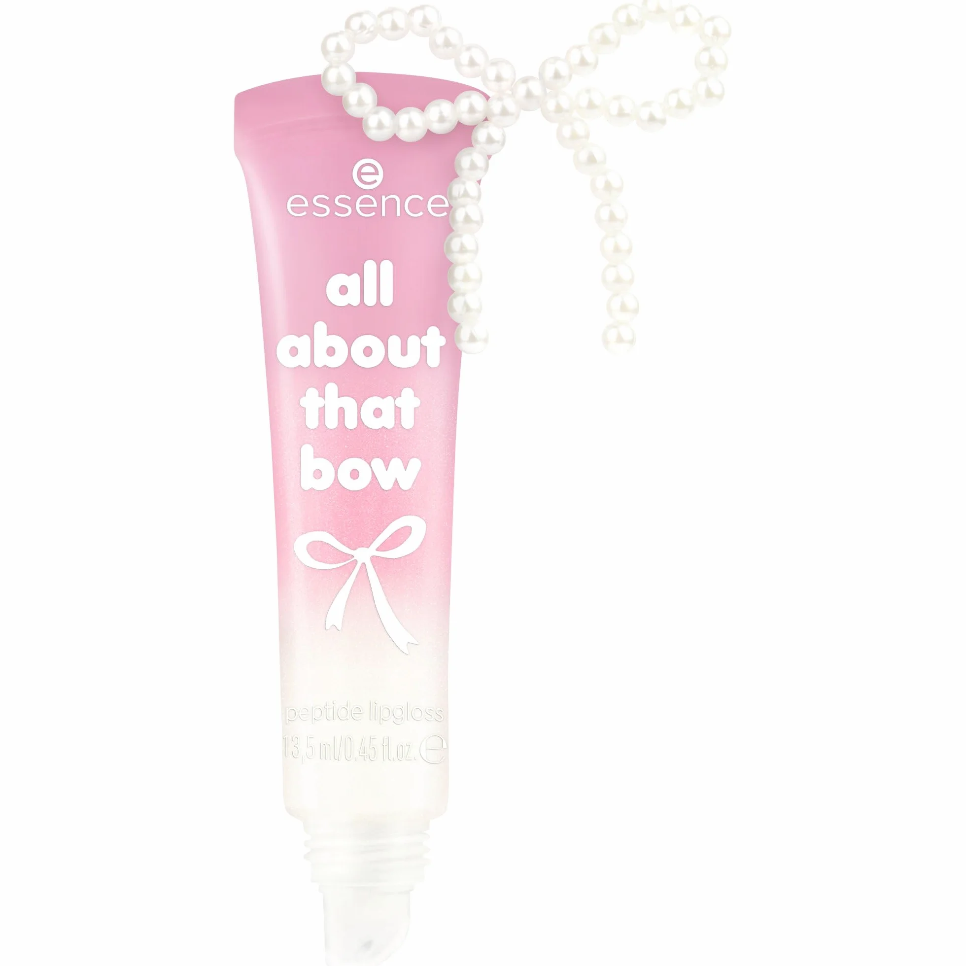 essence peptydowy błyszczyk do ust all about that bow, opieka, mieniący się (13.5ml)