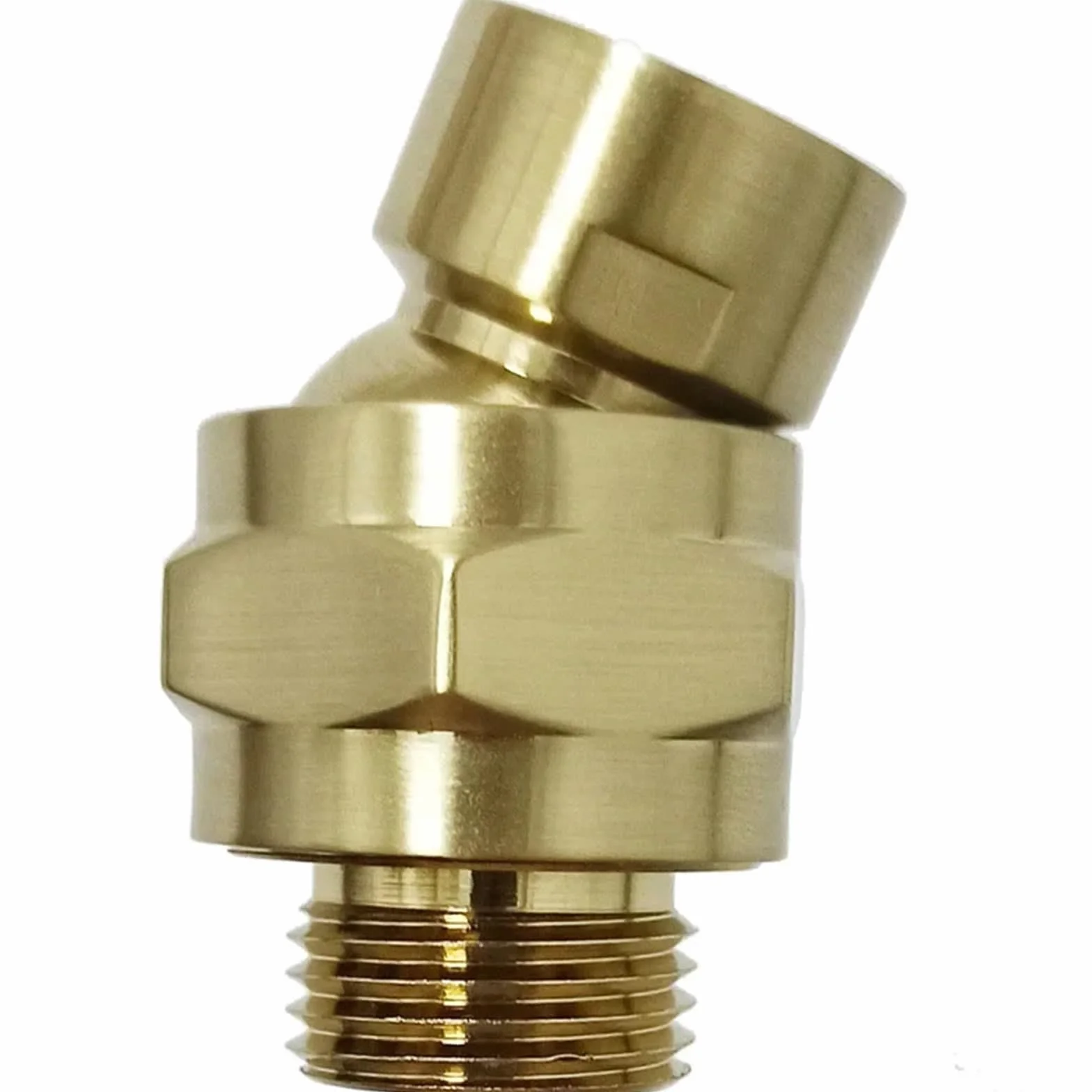 Adaptery do przyłączy rurowych G1/2 Długość 49mm/1.93inch Złącze prysznicowe Złącze kulowe Sprzęt Regulowany kąt Obrotowy adapter Głowica prysznicowa Przepływ wody Złącze kulowe Akcesoria łazienkowe N