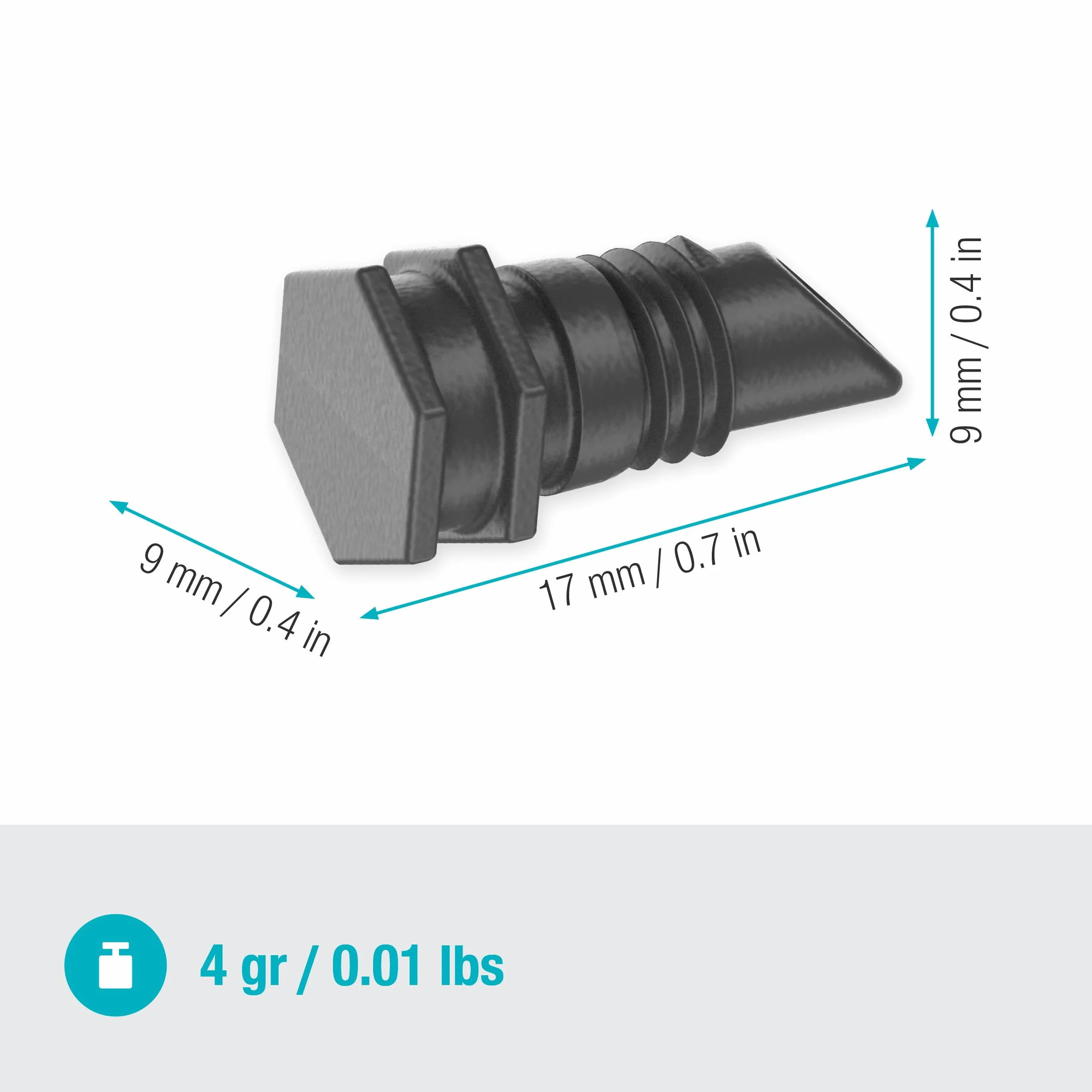 Gardena System Micro-Drip zatyczka zamykająca 4,6 mm (3/16 cala) akcesoria Easy & Flexible 13215-20
