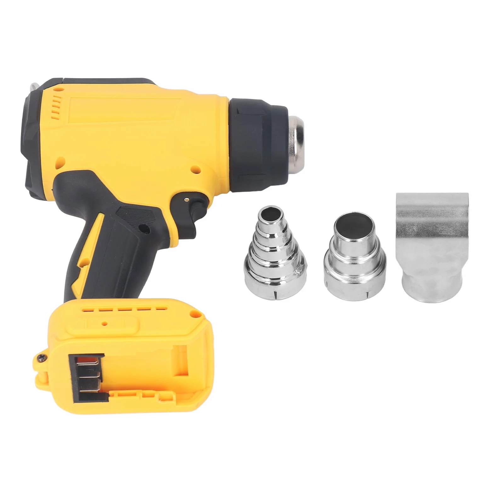 Pistolet na gorącą wiatrówkę, Bezprzewodowa Opalarka 300 W, Szybkie Nagrzewanie, Dobra kompatybilność, Ceramiczny rdzeń Grzejny 30-550 ℃ z 3 Dyszami do żywicy Epoksydowej