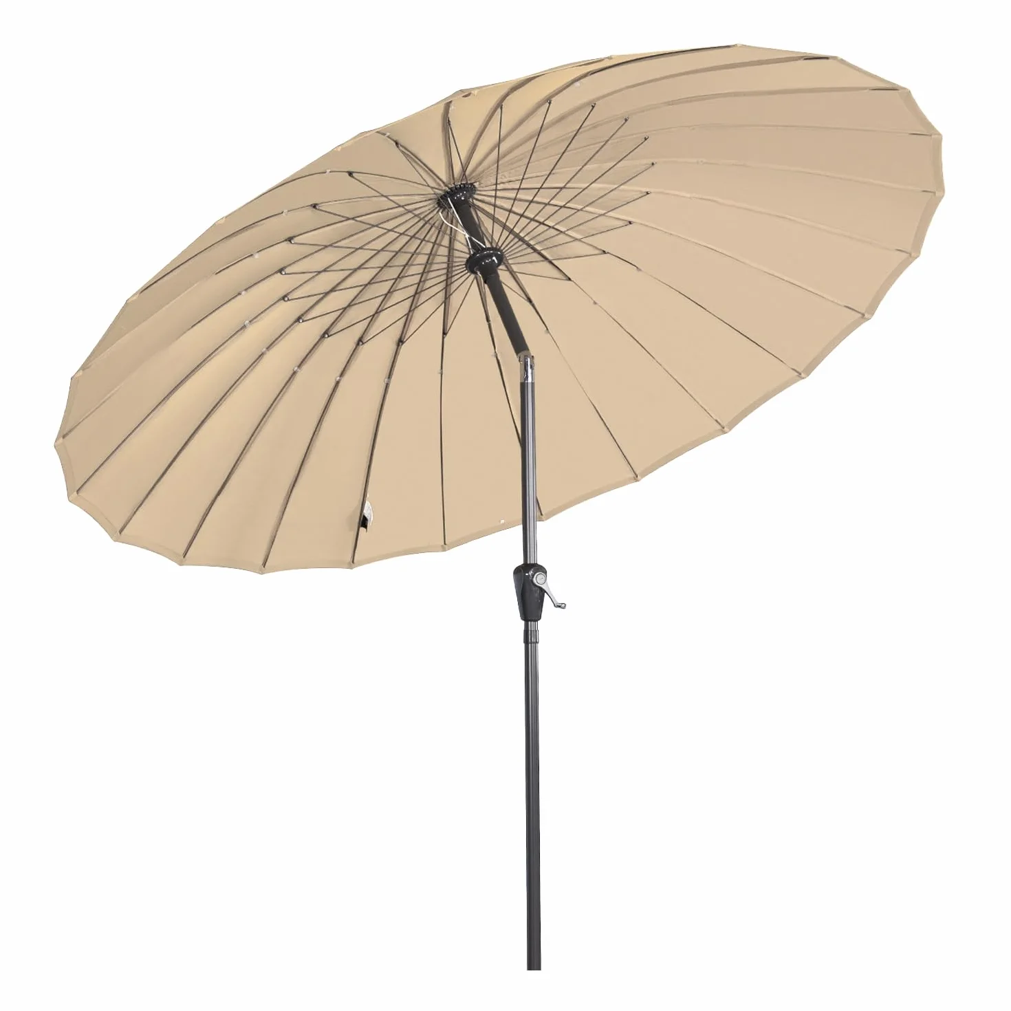 Angel Living 250 cm okrągły parasol ogrodowy aluminiowy z mechanizmem przechylania korby