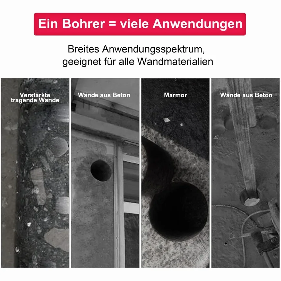Melko Diamentowa koronka wiertnicza rdzeniowa wiertło rdzeniowe Ø 220 mm koronka wiertnicza - długość użytkowa 400 mm - wiertło do wiercenia do muru, granitu, żelbetonu, kamienia naturalnego, betonu, płyt gipsowo-kartonowych