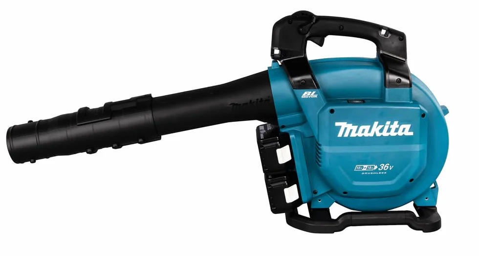Makita DUB363PT2V akumulatorowa dmuchawa do liści/odkurzacz 2 x 18 V/5,0 Ah, 2 akumulatory + ładowarka z podwójną ładowarką