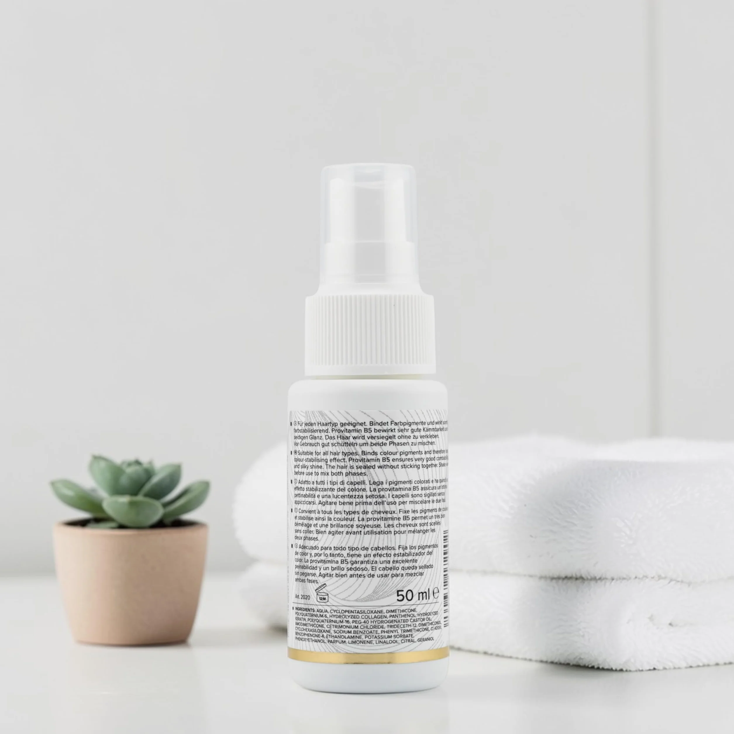 Natural Hair Travelset – szampon, balsam i dwa w jednym sprayu, każdy po 50 ml – zestaw podróżny do pielęgnacji prawdziwych włosów, przedłużek, tresek i własnych włosów