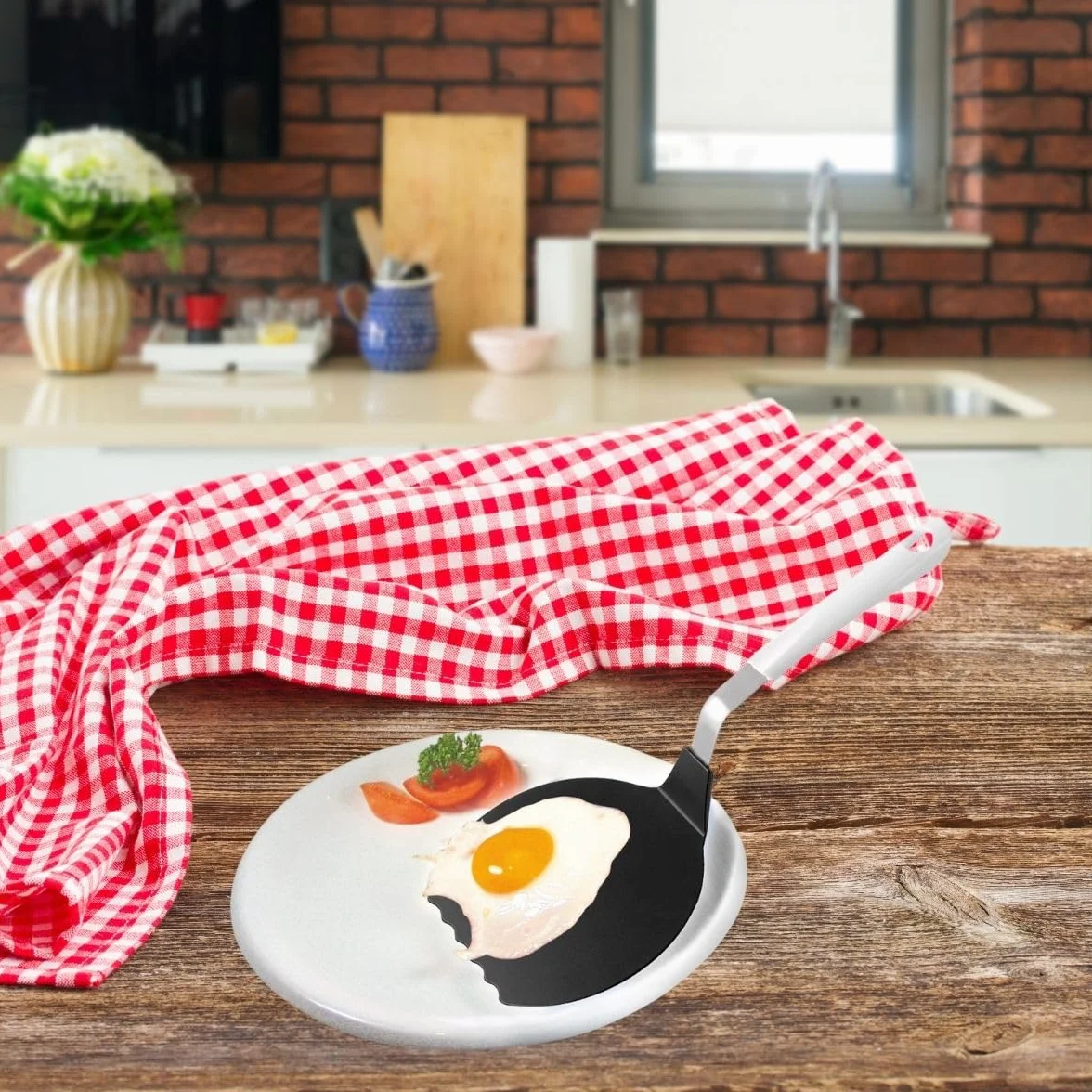 Fackelmann Łopatka do omletów 34,5 cm ARCADALINA Crepewender z tworzywa sztucznego biały srebrny czarny
