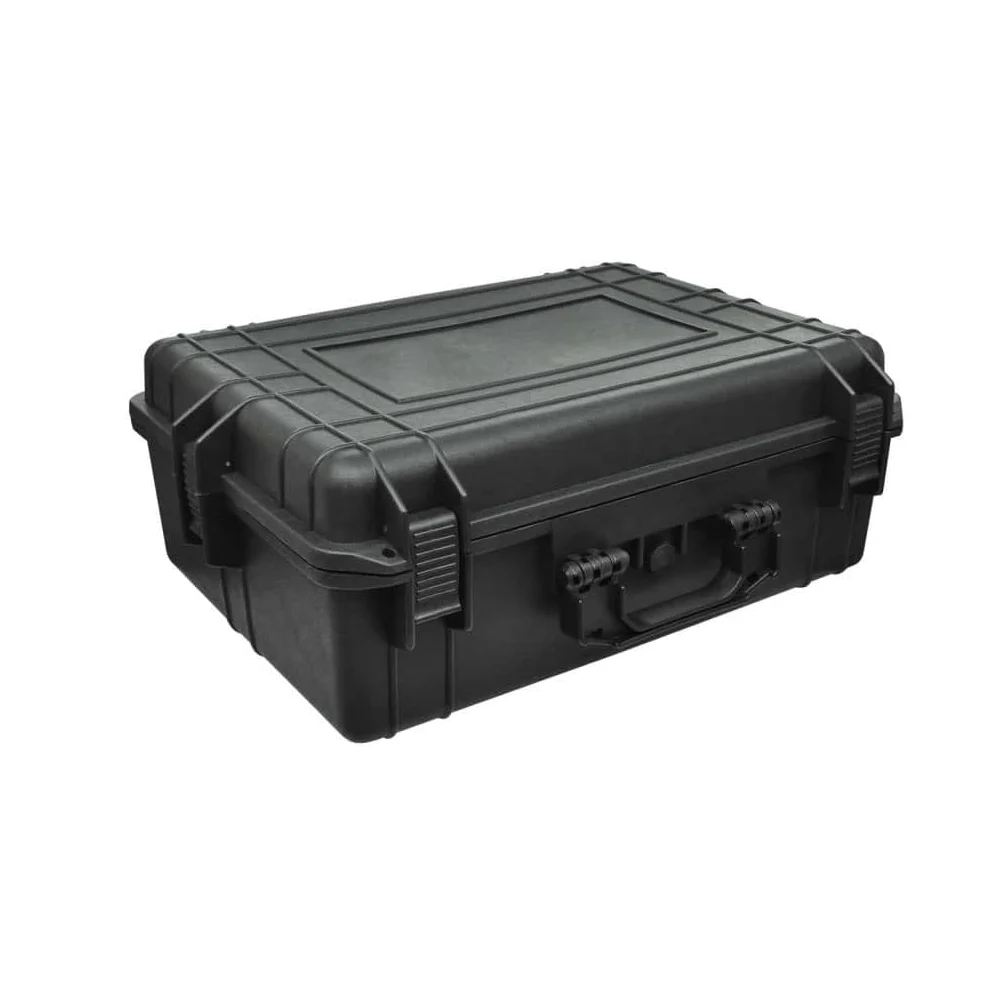 Walizka transportowa z wkładką piankową, wytrzymała walizka ochronna na elektronikę i aparaty, zamykana walizka z twardego tworzywa polipropylenowego, 57 x 43 x 22 cm