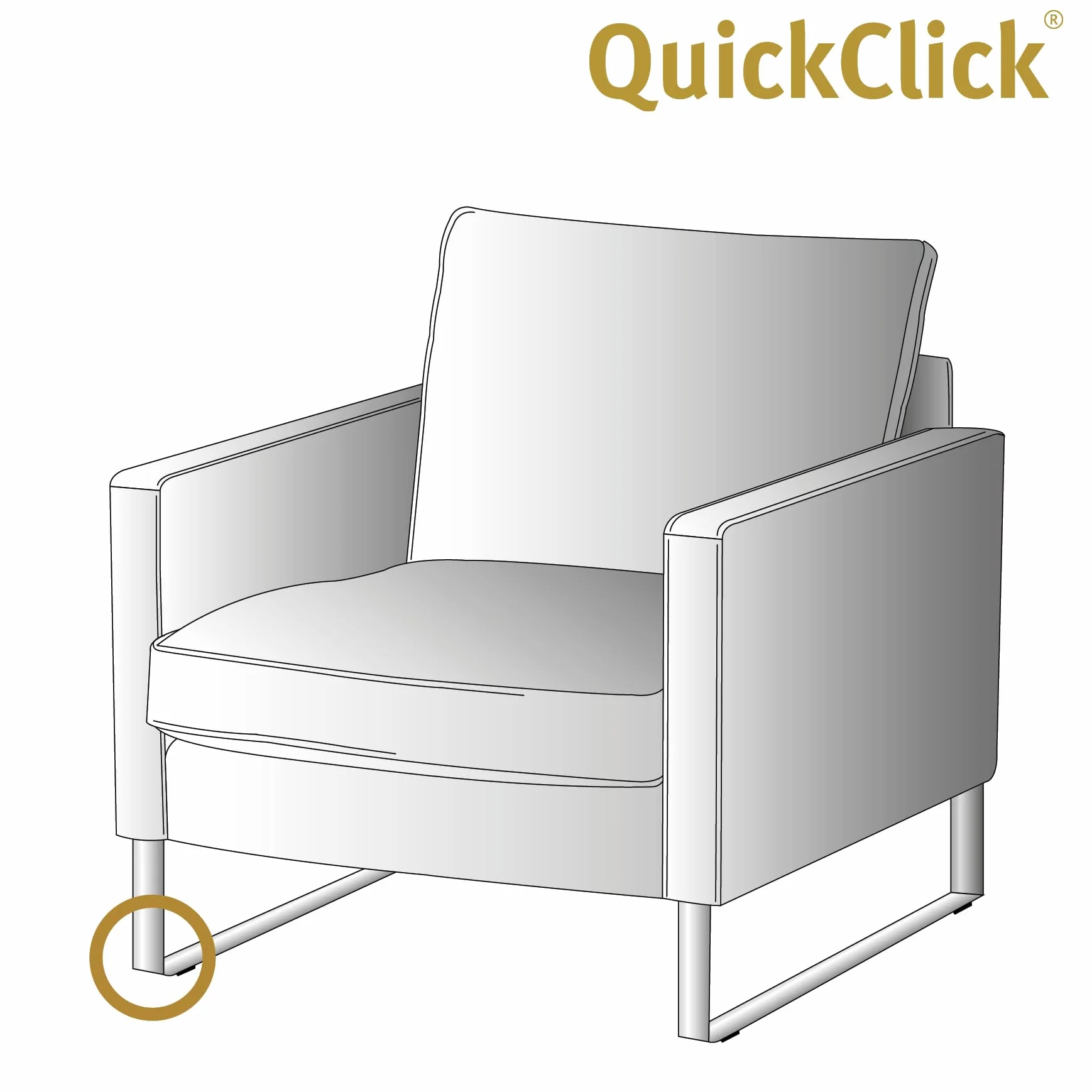 Wagner QuickClick® podkładki filcowe ślizgacze na krzesła, zestaw 4 szt. do przykręcenia I 4 x podstawa + 8 x śruba + 4 x wymienne wkładki ślizgowe - filc wełniany Ultrasoft - wkładka 32 x 15 mm - wyprodukowano w Niemczech - 15782800