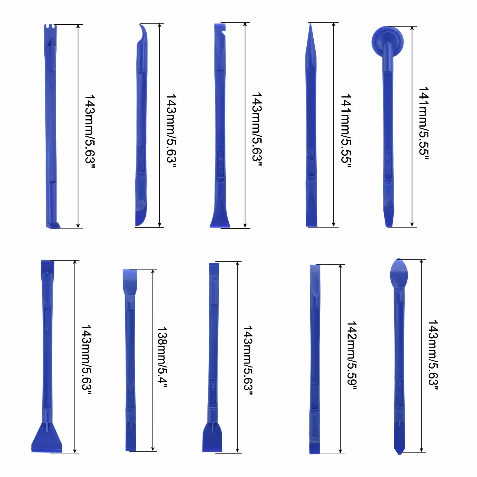 QUARKZMAN 10 w 1 Spudger Crowbars otwieracz dźwigni narzędzia do naprawy elektroniki zestaw do telefonu komórkowego Laptop PC tablet niebieski