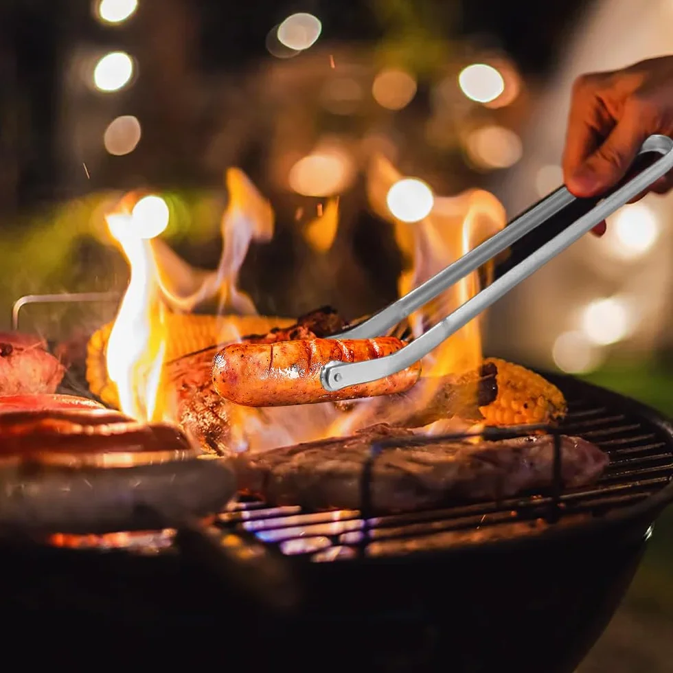 Mineup Szczypce do grillowania 38 cm 2 sztuki z silikonową szczotką