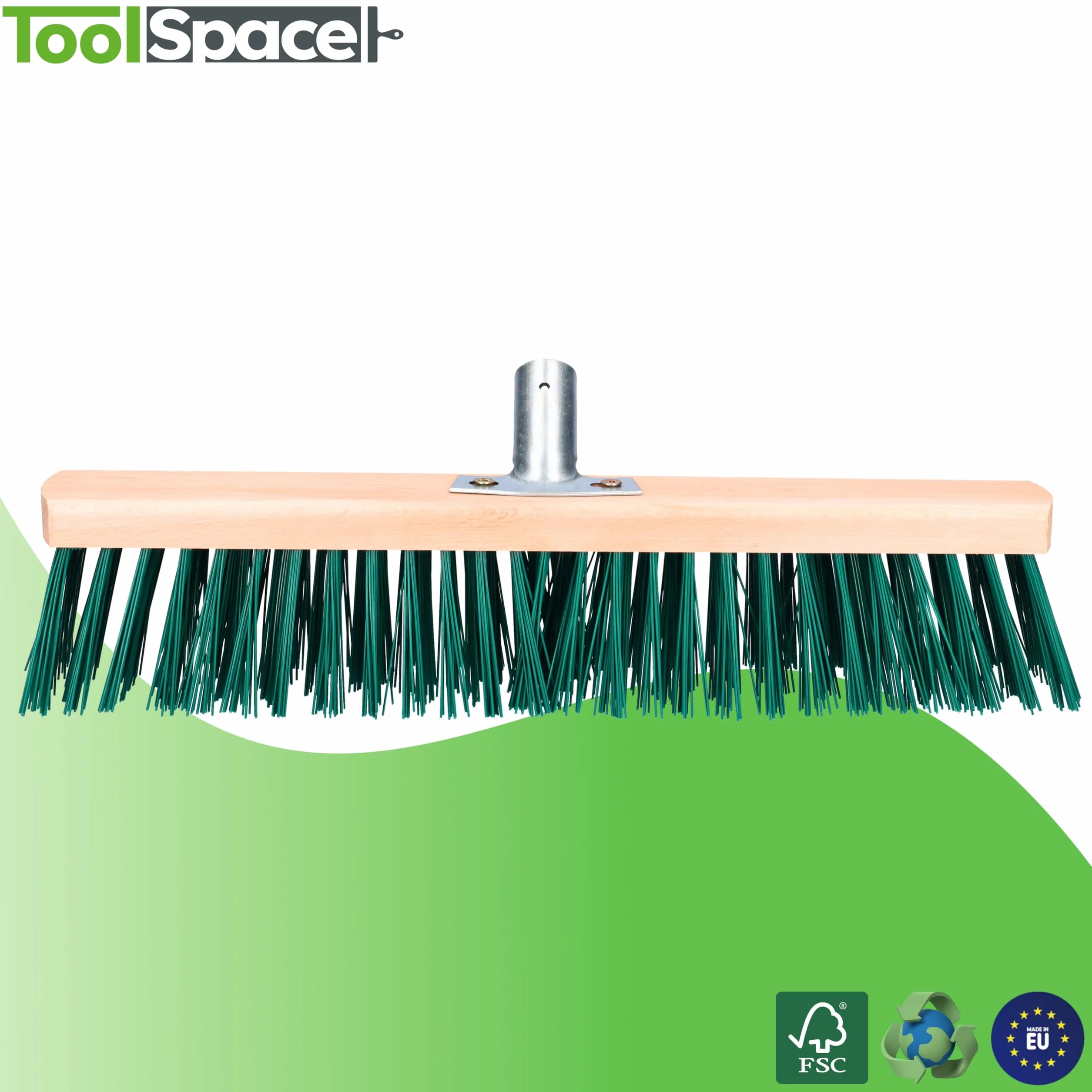 ToolSpace Szczotka do zamiatania ulic i kostki brukowej Miotła Ulicówka 40 cm do Użytku na Zewnątrz Miotła Ogrodowa do Podjazdu Tarasu Chodników Podwórka Garażu Patio Werandy