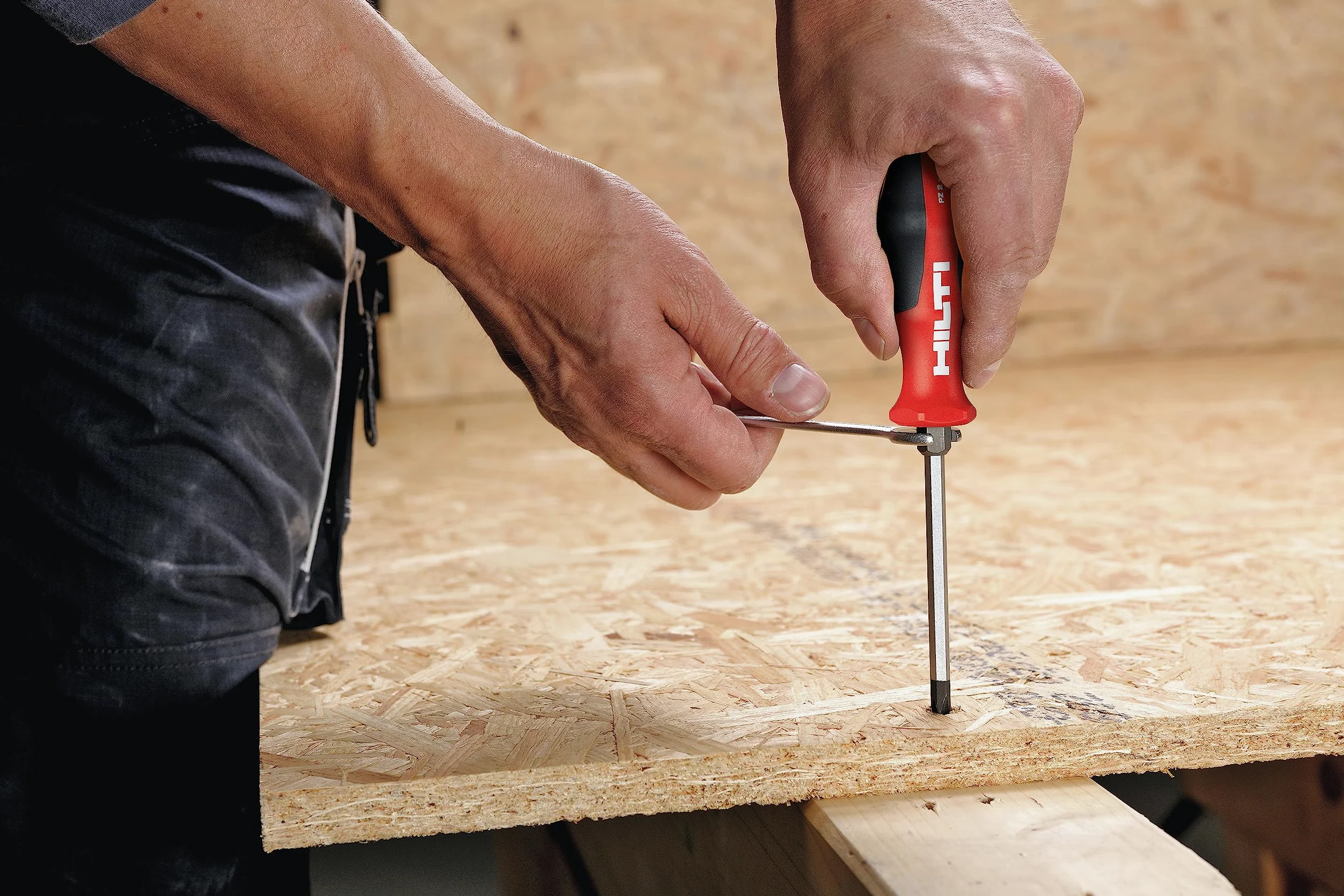Hilti 2039207 S-SD-S COMP 7-częściowy zestaw wkrętaków ręcznych (wkrętarka ręczna, z końcówką Black Point i ramą do montażu na ścianie, wkładka sześciokątna)