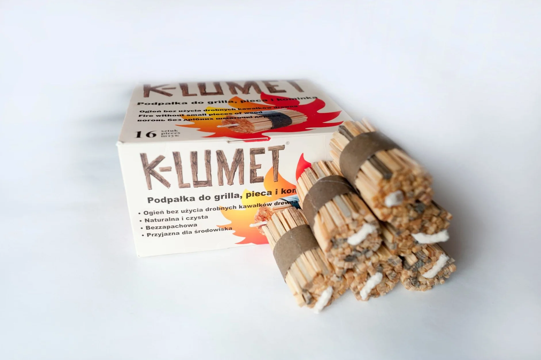 K-LUMET Bezzapachowa podpałka do grilla 16 sztuk