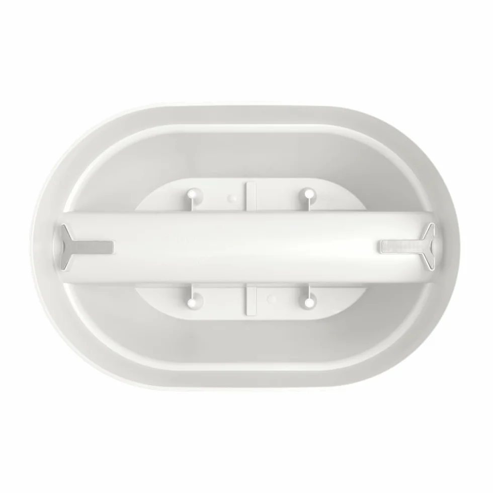 Elho Vibia Campana Flower Bridge 40 - Sadzarka na balkon i na zewnątrz - Ø 39,0 x wys. 22,0 cm - biały/jedwabny biały