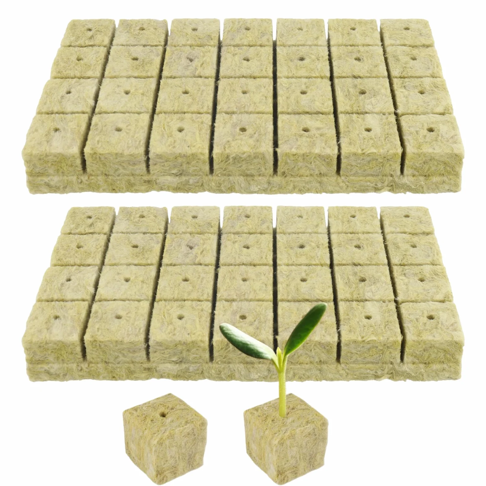 Rockwool Cube wełna kamienna 56 sztuk hydroponika podłoże uprawne