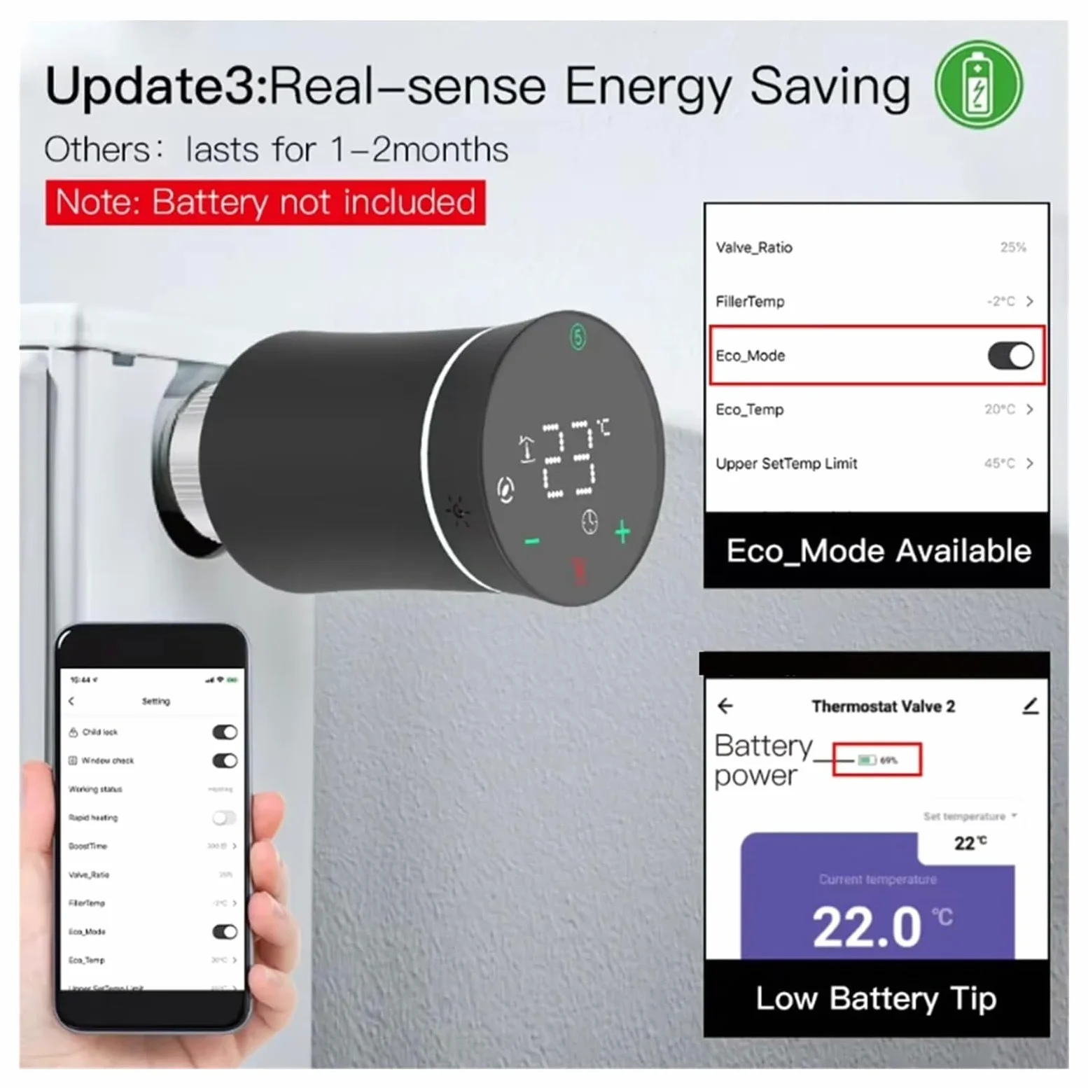 ZigBee3.0 TRV Tuya Zawór Siłownika Grzejnika Inteligentny Programowalny Termostat Temperatura Sterowanie Ogrzewaniem Głos Informacja O ZgodnośCi(White)
