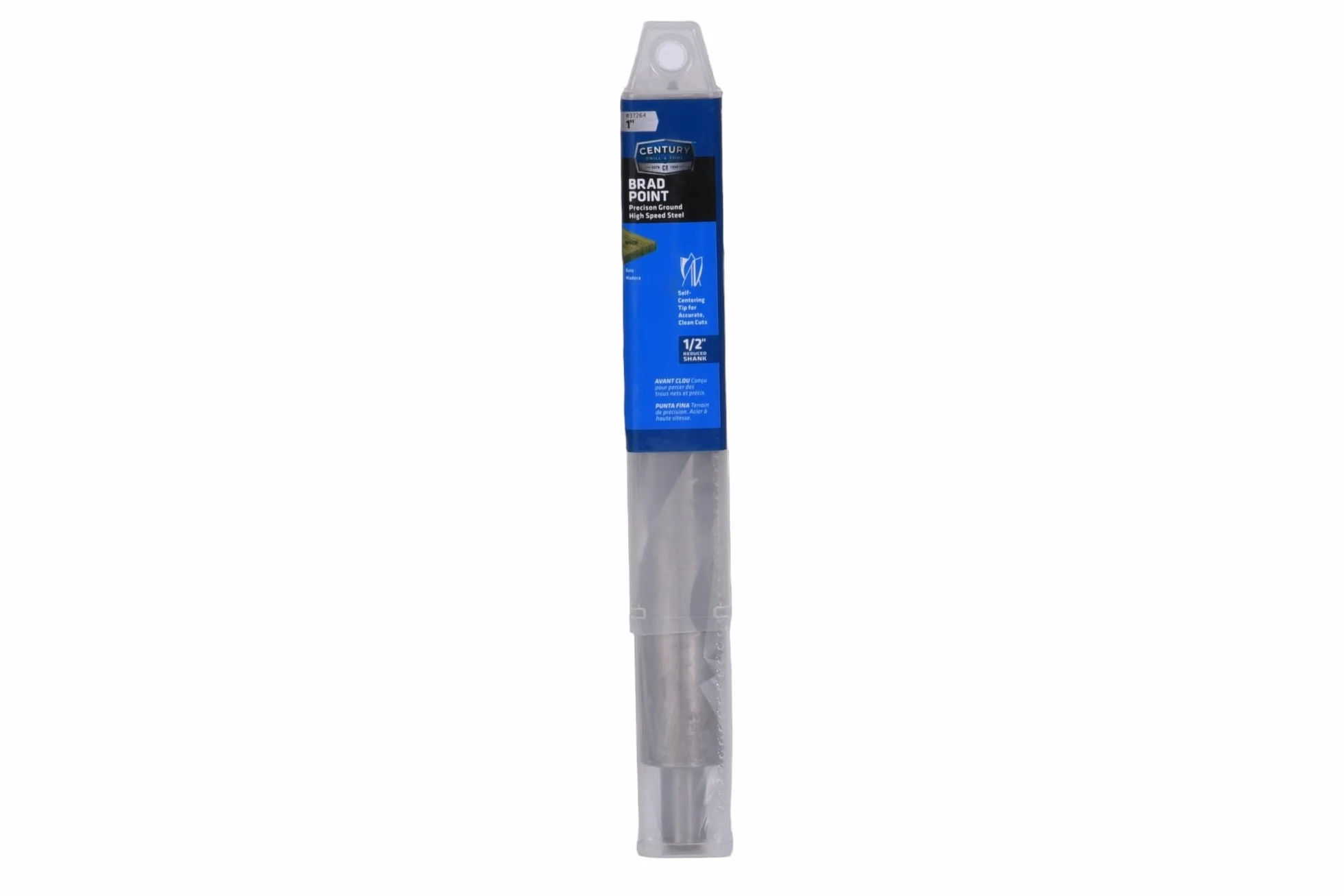 Century Drill & Tool 37264 1" frakcyjne HSS Brad Point bity drewniane, 0,5 cm Zmniejszony chwyt