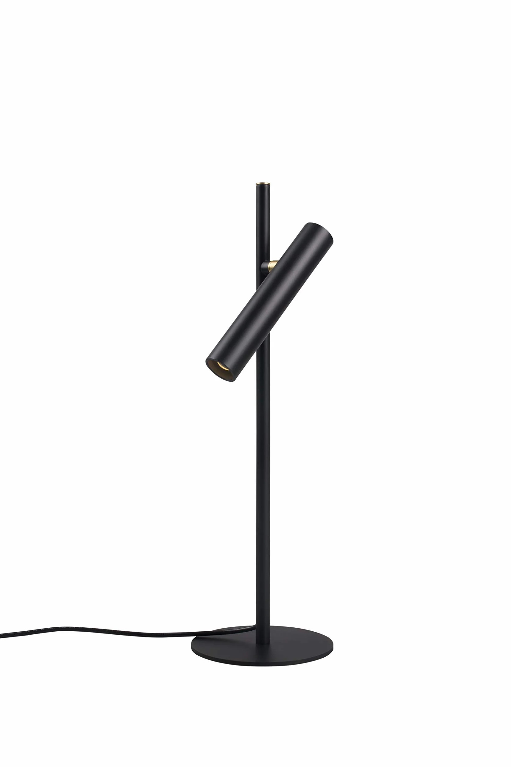 LUUK LIFESTYLE Płynnie zmieniająca jasność lampa stołowa LED, lampka nocna, lampa do biura, lampa na biurko, lampa do czytania, nowoczesny design, kontrola dotykowa, czarny