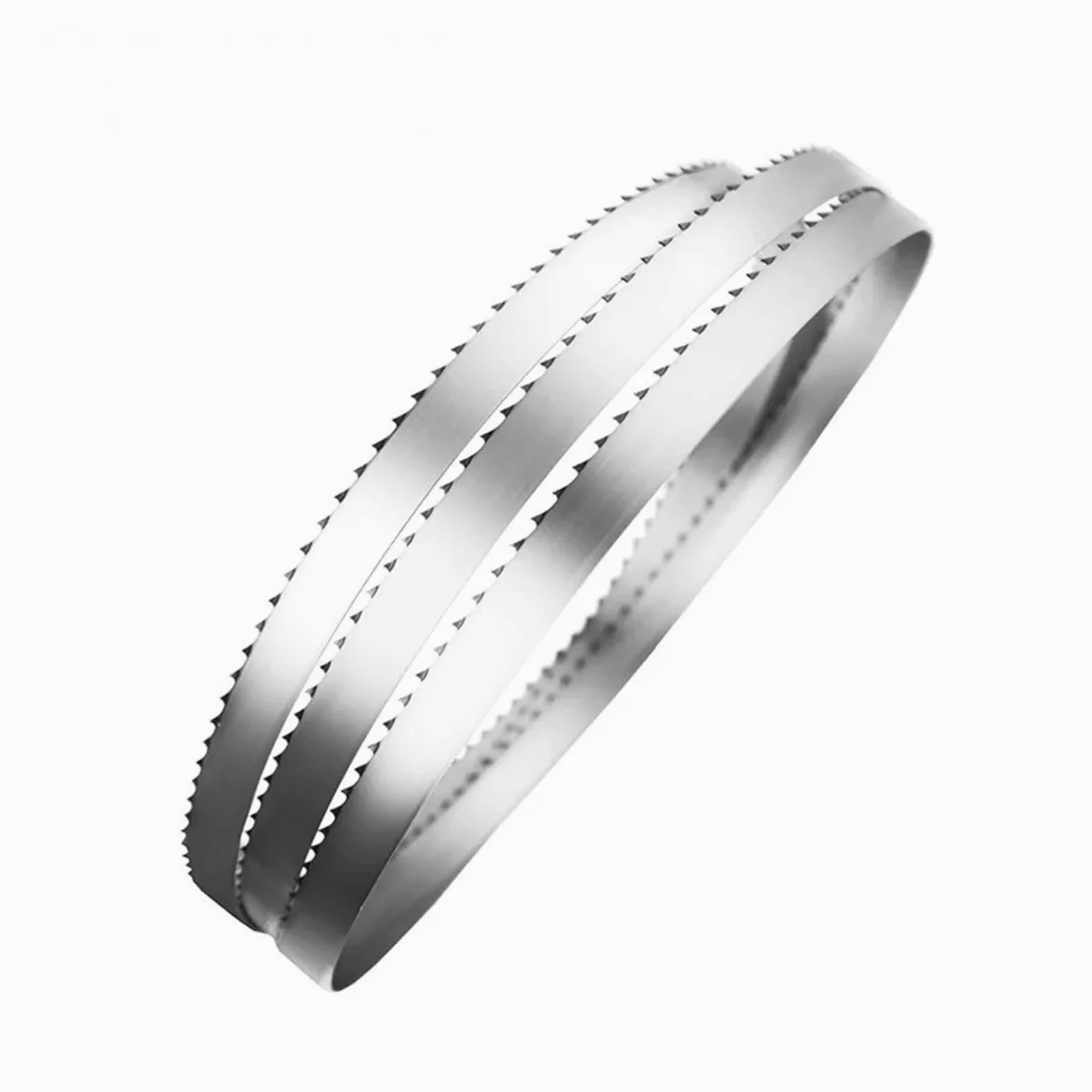 1 Szt. Brzeszczotów Do Pił Taśmowych 1140-2560X13mm/16mm/19mmX0,56mm 4Tpi | Cięcie drewna za pomocą hartowanych brzeszczotów taśmowych.(19x0.56mmx4Tpi,Length 2700mm)