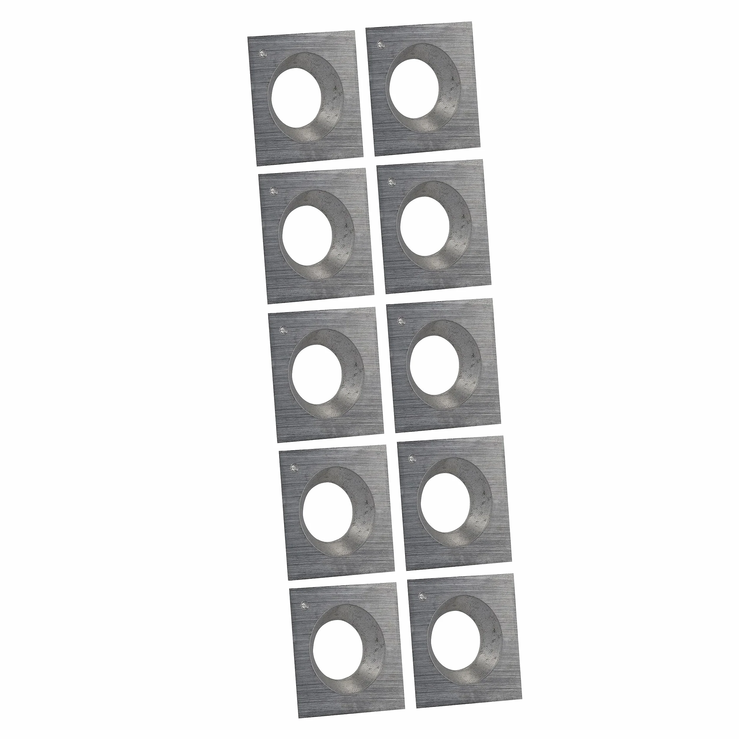 Kwadratowa płyta do obracania | 14 x 14 x 2 mm 30° | 10 sztuk | nóż dwustronny nadaje się do twardego drewna i miękkiego drewna | ostrze zapasowe do frezów wstępnych, frezów do lakieru, frezów do