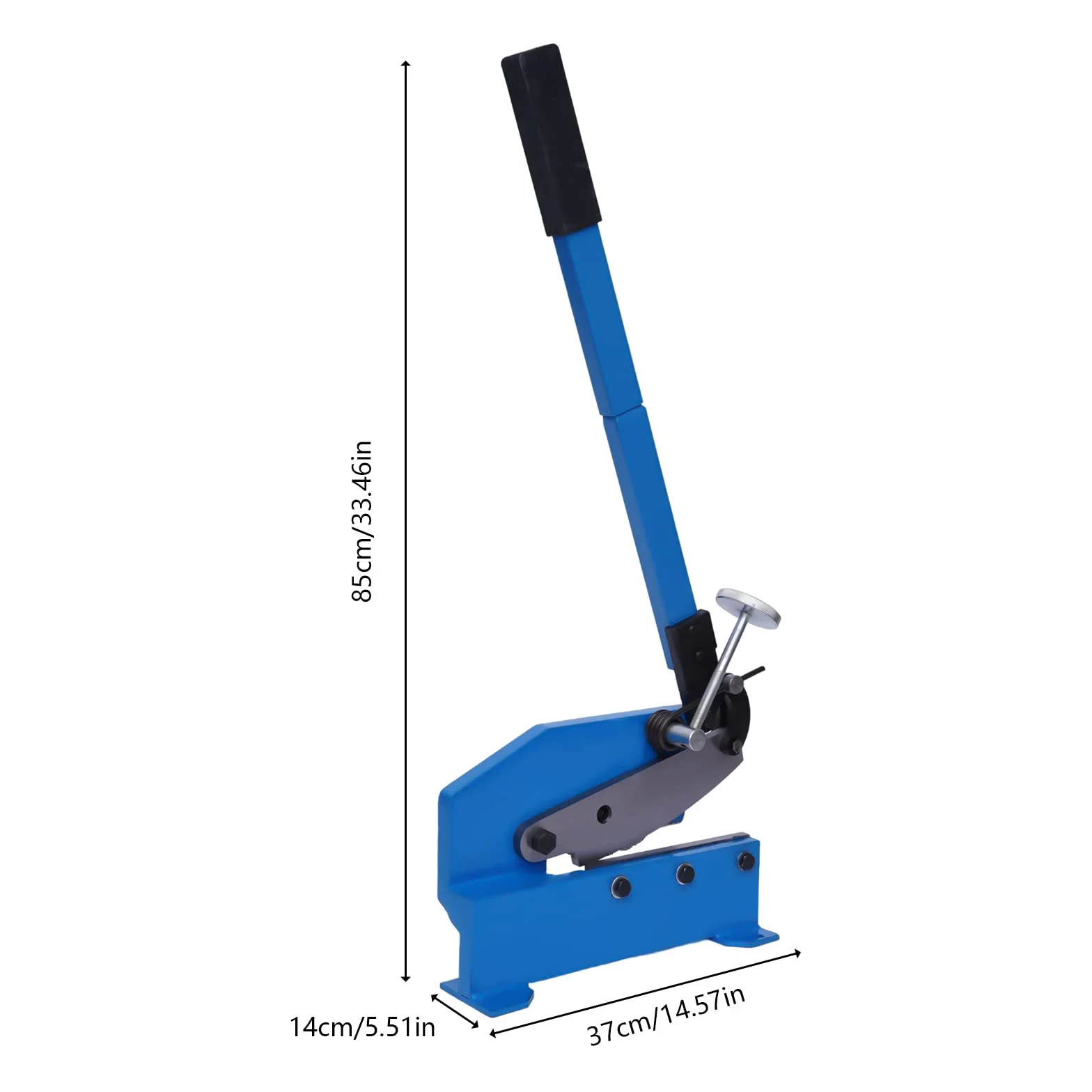 125 mm/200 mm nożyce do cięcia metalu, blacha ręczna, gilotyna, metalowe, nożyce stołowe, 10 kg, narzędzie tnące, nadaje się do cięcia blach stalowych płaskich i okrągłych (200 mm)