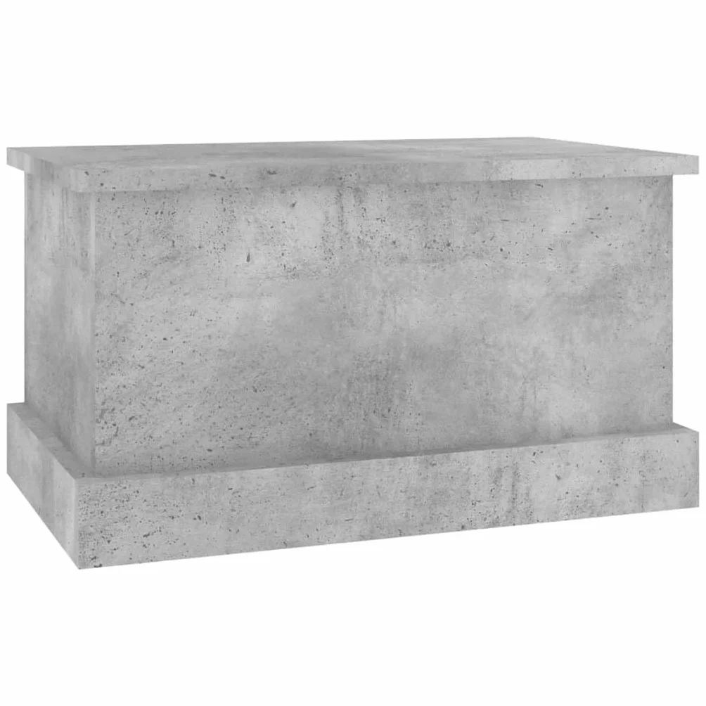 vidaXL Skrzynia, szarość betonu, 50x30x28 cm, materiał drewnopochodny