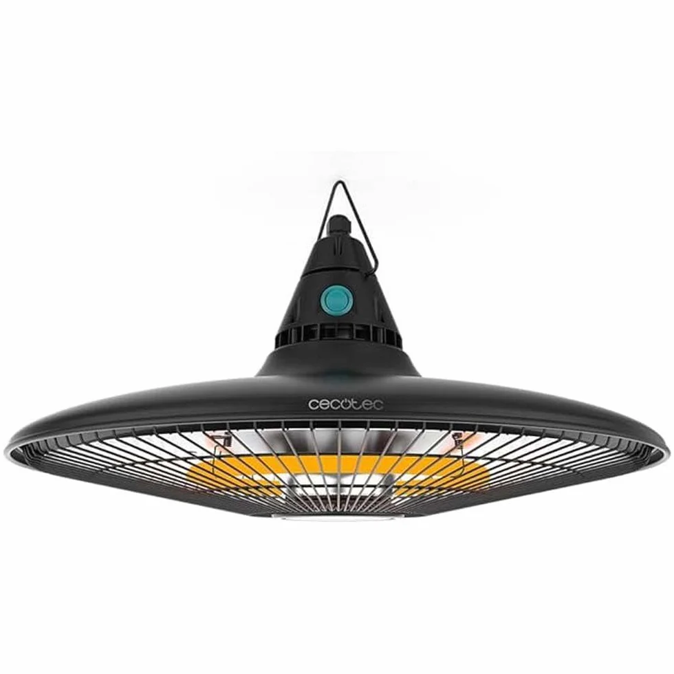 Cecotec Ogrzewacz elektryczny sufitowy ReadyWarm 1500 Power Ceiling 1500 W halogenowy IP65 z pilotem 10 m2