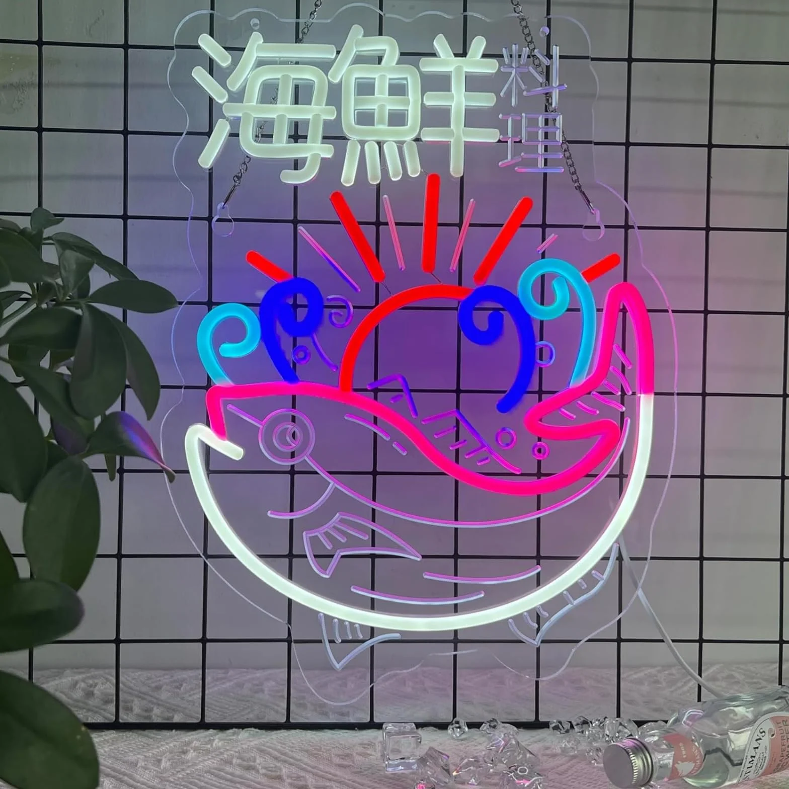 Kolorowe neonowe znaki LED z japońskimi daniami Ramen, Sushi, Dumpling, lampka dekoracyjna, świetlne znaki do sklepu z deserami, restauracji, baru, kuchni, domu, dekoracja ścienna
