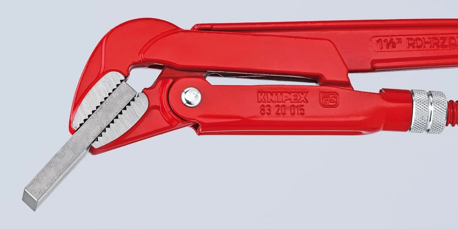 KNIPEX Klucz nastawny do rur 45° malowane proszkowo, czerwone 430 mm, 83 20 015