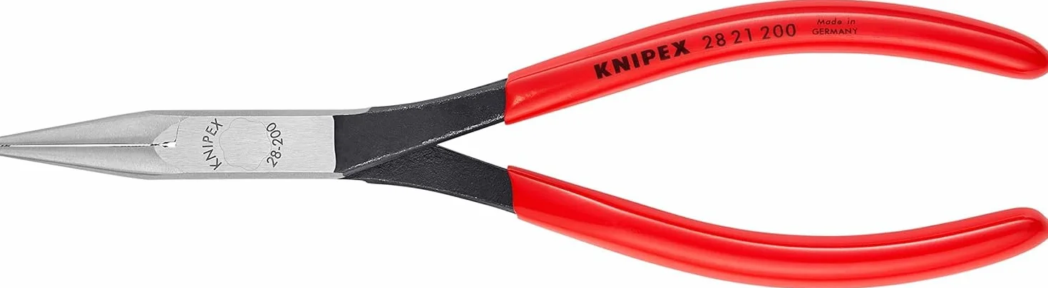 KNIPEX Szczypce płaskie montażowe z tworzywa sztucznego, powlekane 200 mm, 28 21 200