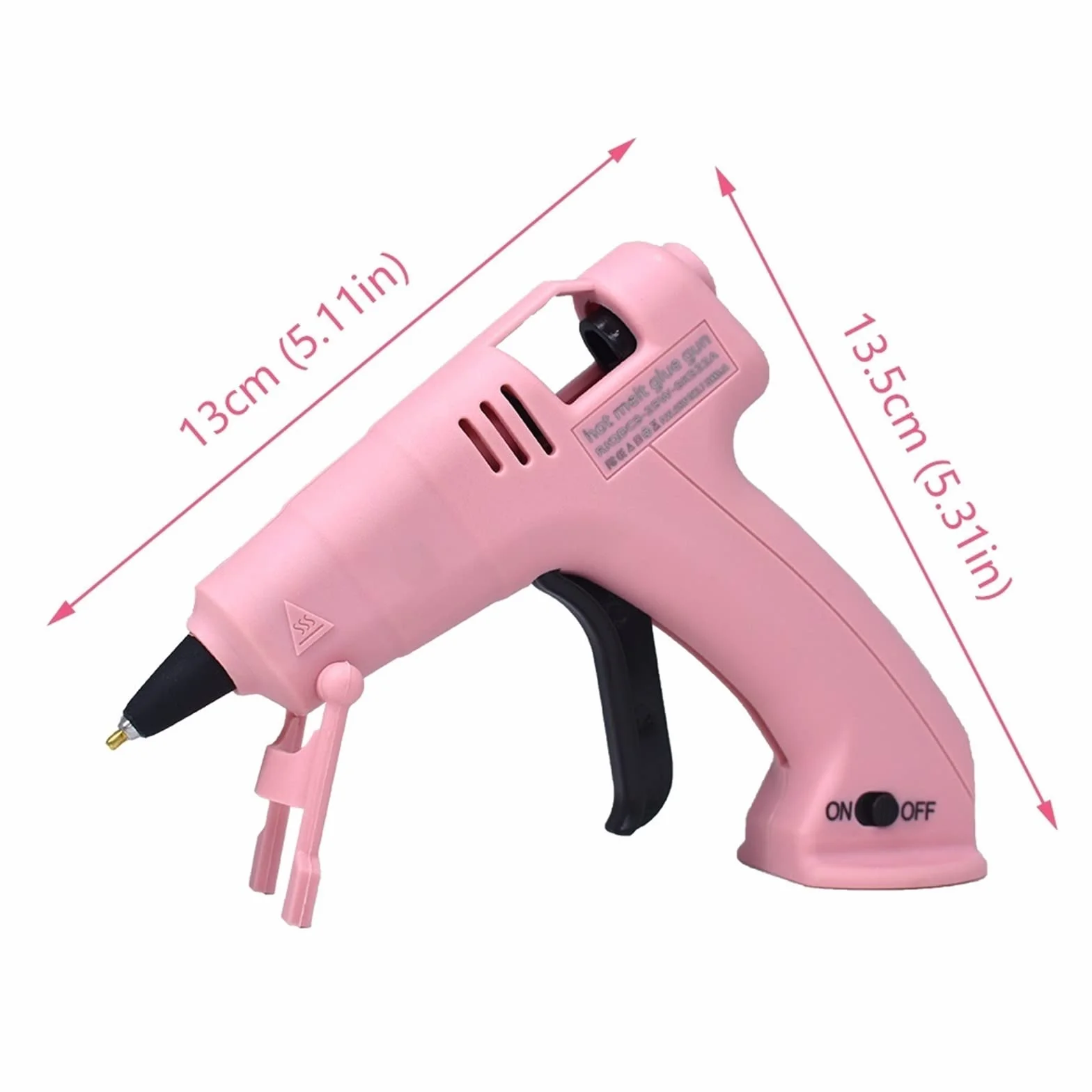 Pistolet Do Kleju Na GorąCo Bezprzewodowy Pistolet Do Klejenia Na Gorąco Dziecko Rękodzieło Domowe DIY Naprawa Użyj 7mm Klej W Sztyfcie Bezprzewodowy Pistolet Do Kleju 3.6V 60 Min Czas Użytkowania(SET