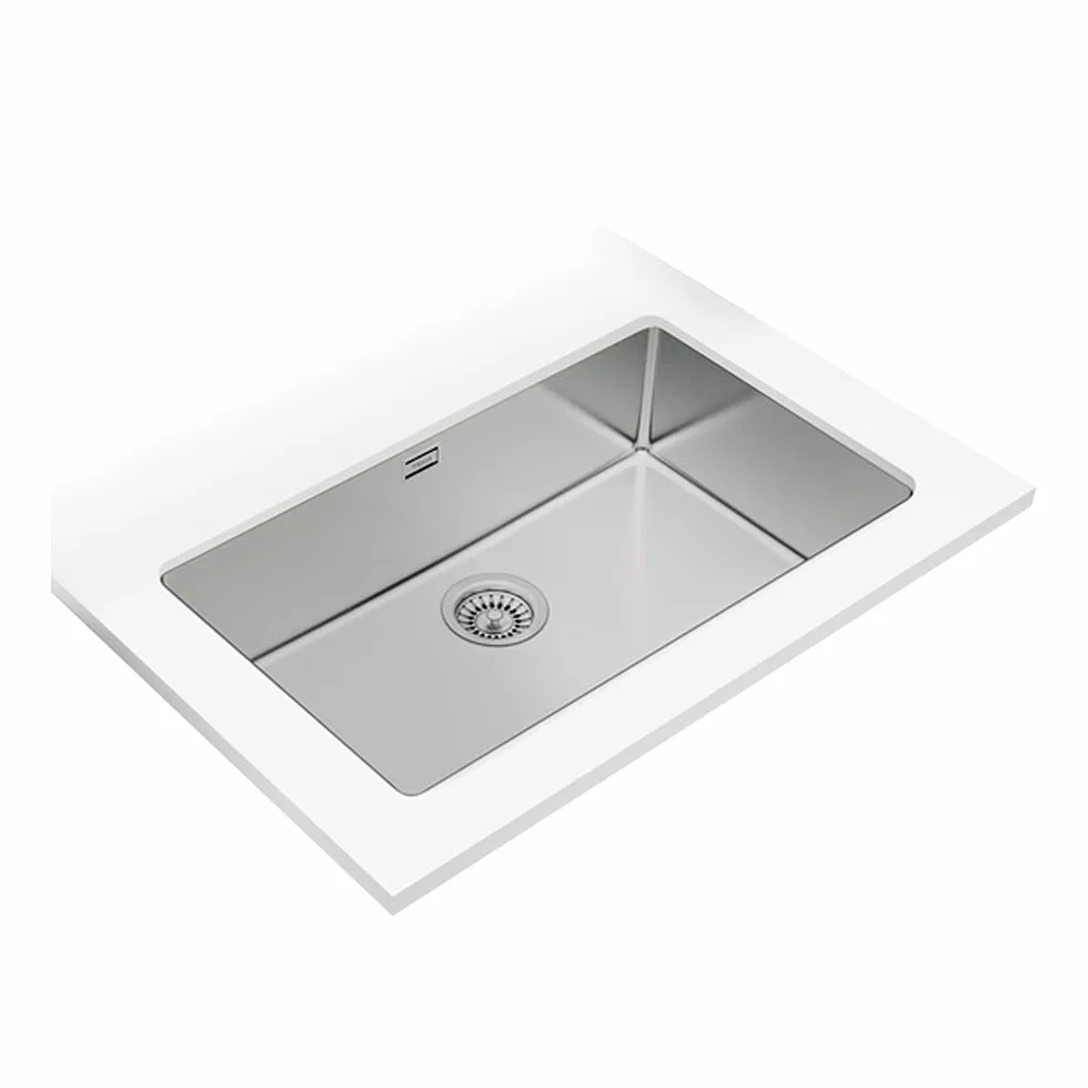 Teka 115000004 Zlewozmywak kuchenny ze stali nierdzewnej z pojedynczą miską Linea RS15 71,40 3½ W/OVF SP-115000004, szary