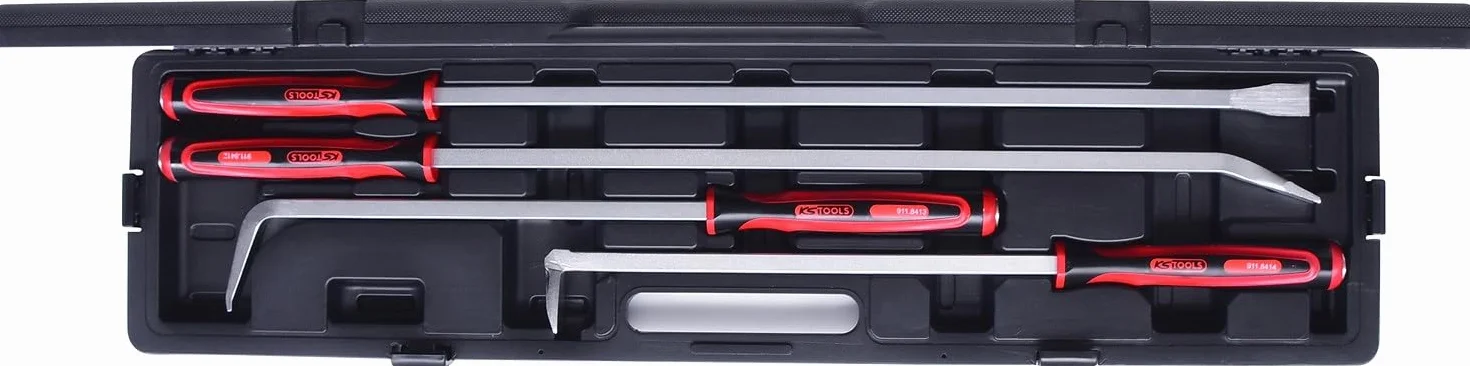 KS Tools 911.8410 Zestaw łomów, 4-szt