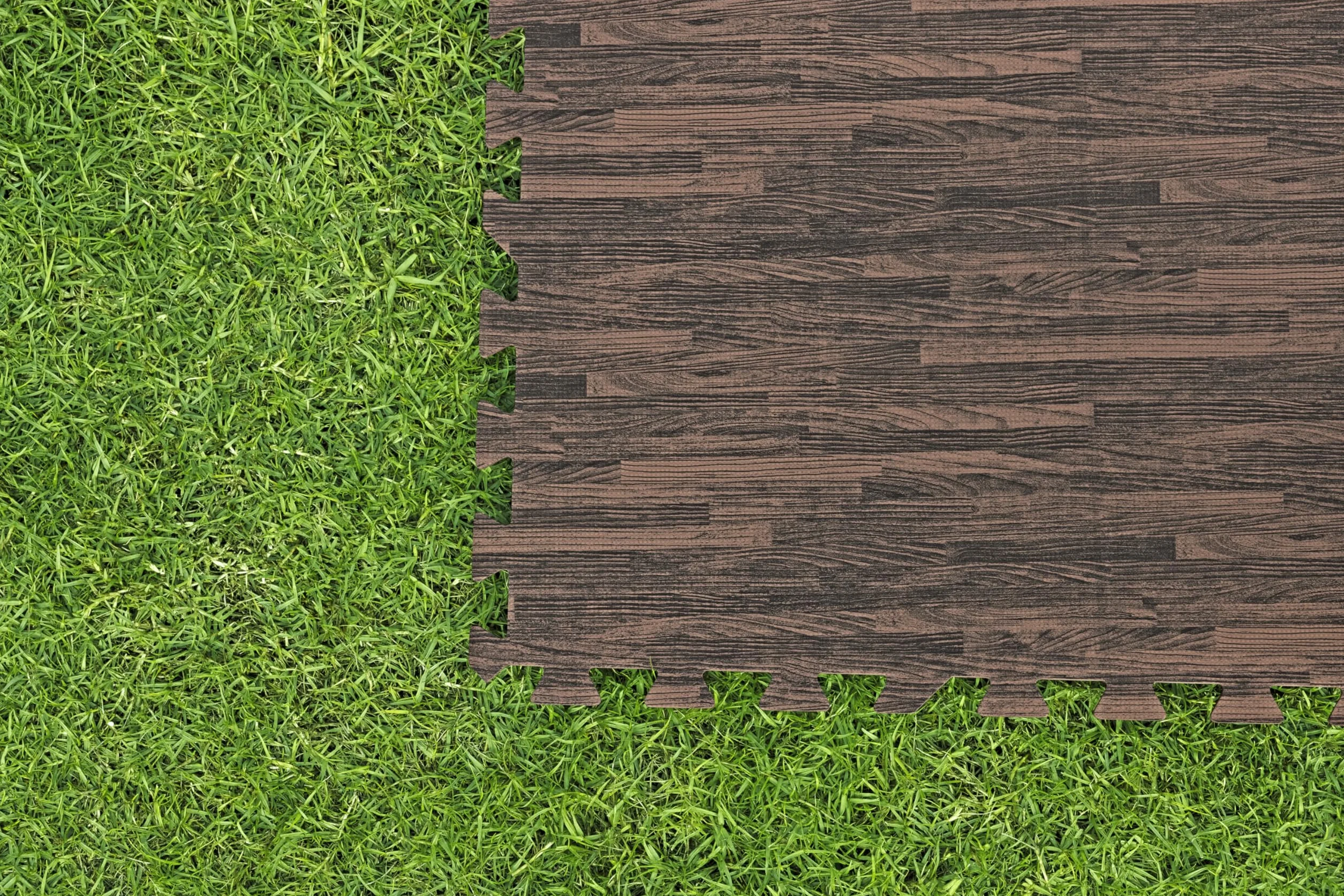 Bestway Płytki ochronne basenowe zestaw 12 sztuk 50 x 50 cm wygląd drewna palisandr