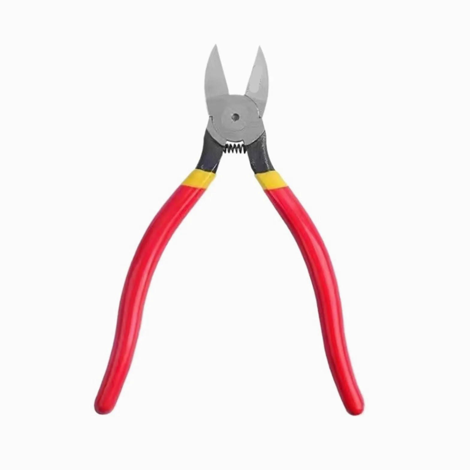 Szczypce ukośne 5/6/20.3 cm, wielofunkcyjne nożyce do kabli elektrycznych, obcinacze boczne, szczypce do spłukiwania, narzędzia ręczne (20 cm czerwone)