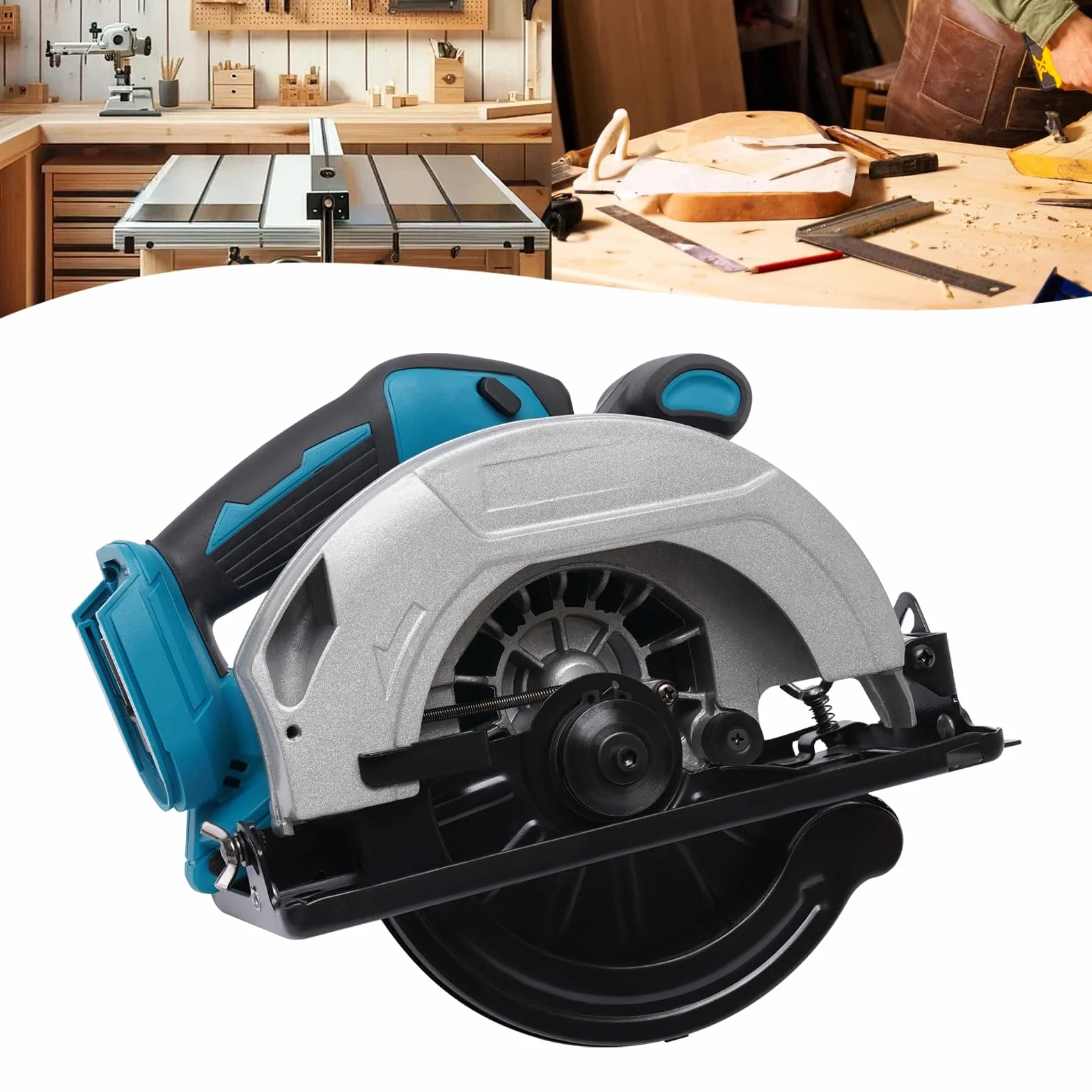 Ręczna piła tarczowa 750 W, bezszczotkowa, akumulatorowa piła tarczowa, 178 mm, piła zanurzeniowa, 20 000 obr./min, ręczna piła tarczowa do drewna, metalu, płytek i tworzywa sztucznego