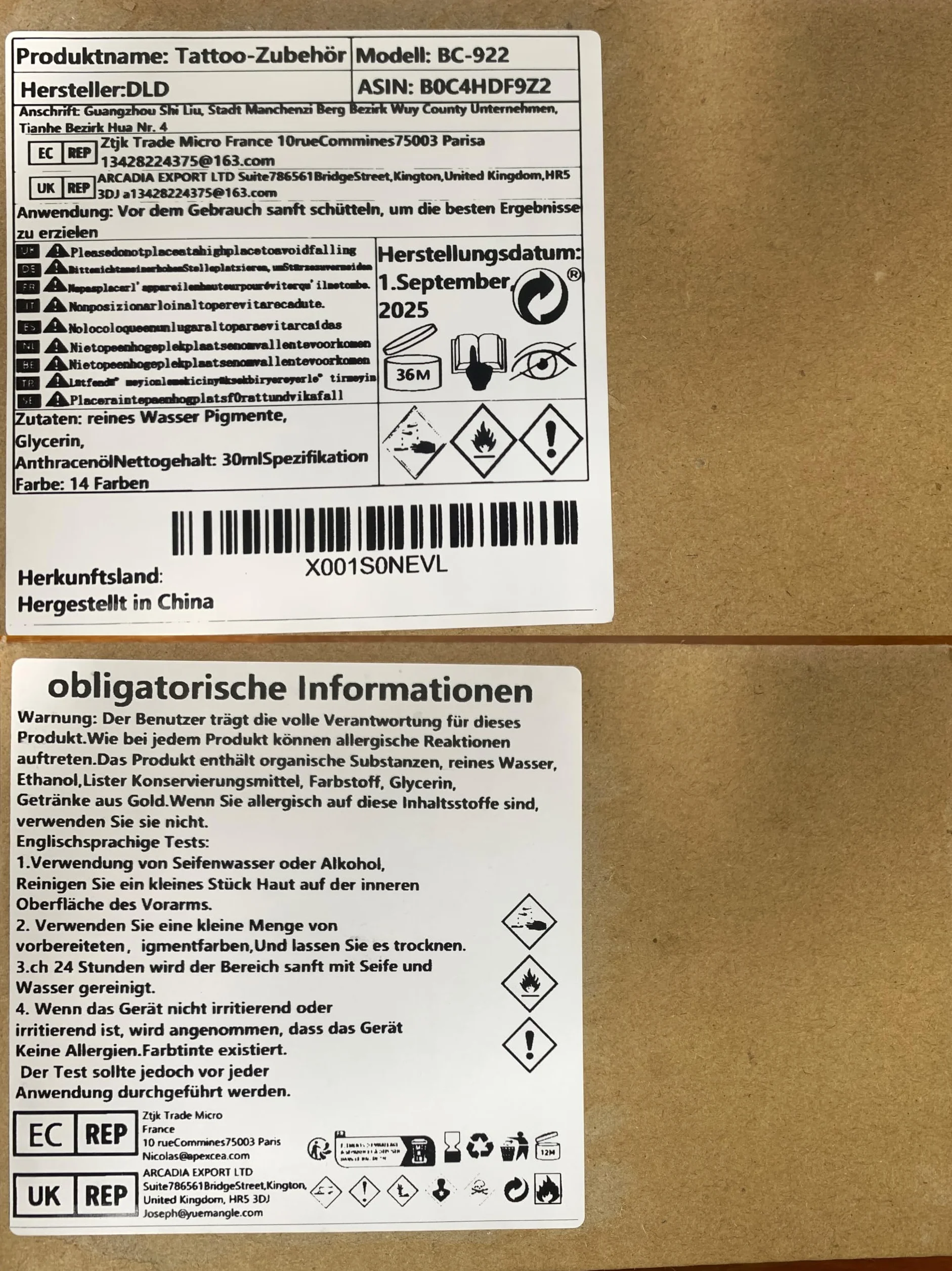 DLD 14-częściowy profesjonalny zestaw atramentów do tatuażu (1 uncja 30 ml / butelka) pełny kolorowy tatuaż czysty atrament pigmentowy materiały do tatuażu permanentne materiały do mikro rzeźby
