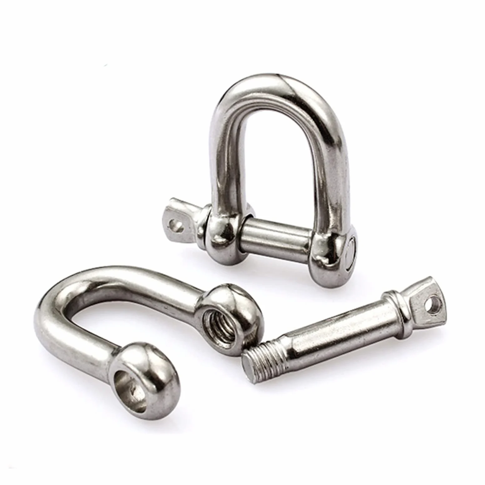 d ring, Szekla ze stali nierdzewnej, mała szekla, 1-5 sztuk/partia śruby w kształcie litery U ze stali nierdzewnej klamra kablowa spinki do mankietów w kształcie litery D szekla M10/M12/M16/M20 typ U