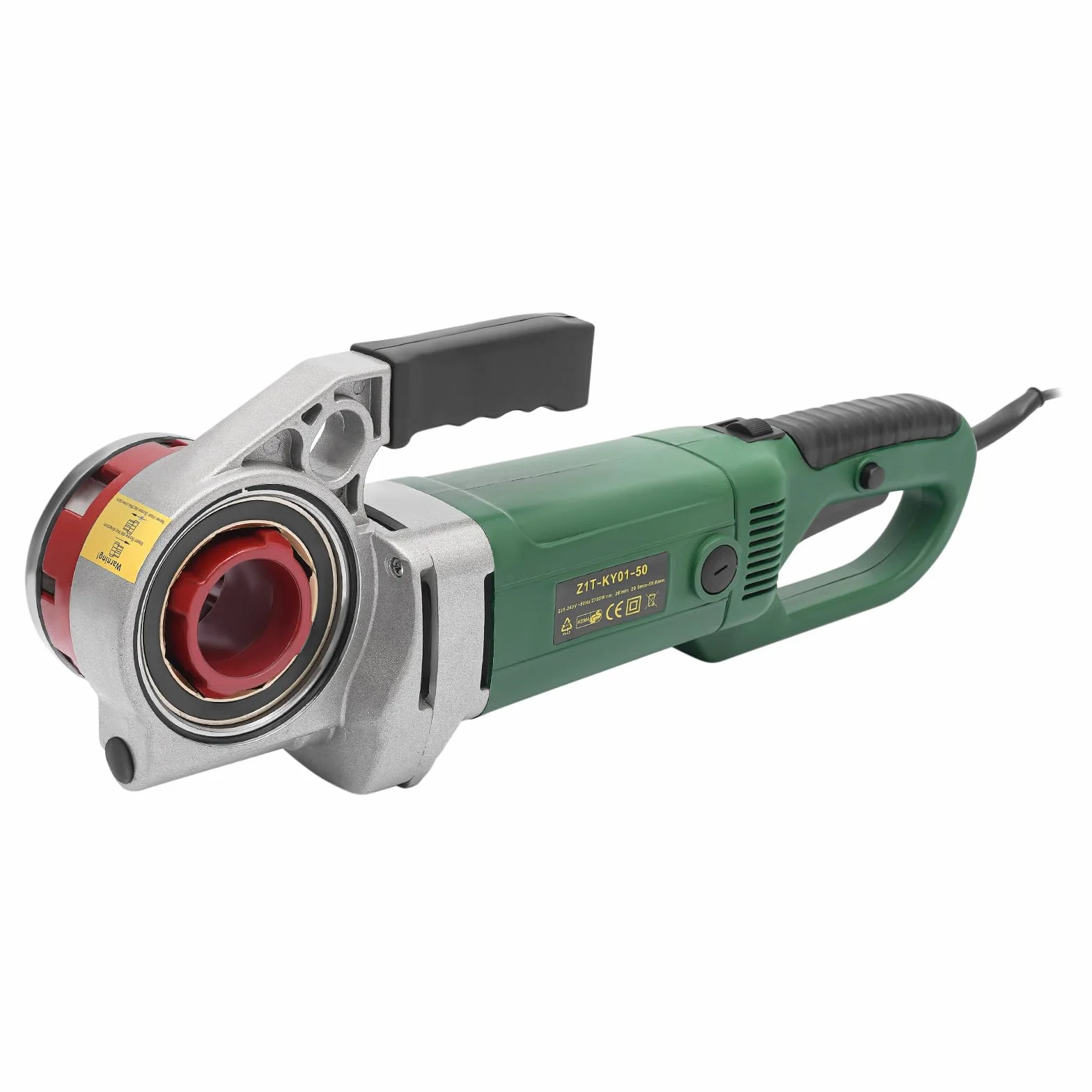 Zestaw elektronarzędzi gwintowników – 2300 W, zestaw do precyzyjnej pracy – stal węglowa, HSS, aluminium – 6 gwintowników w zestawie