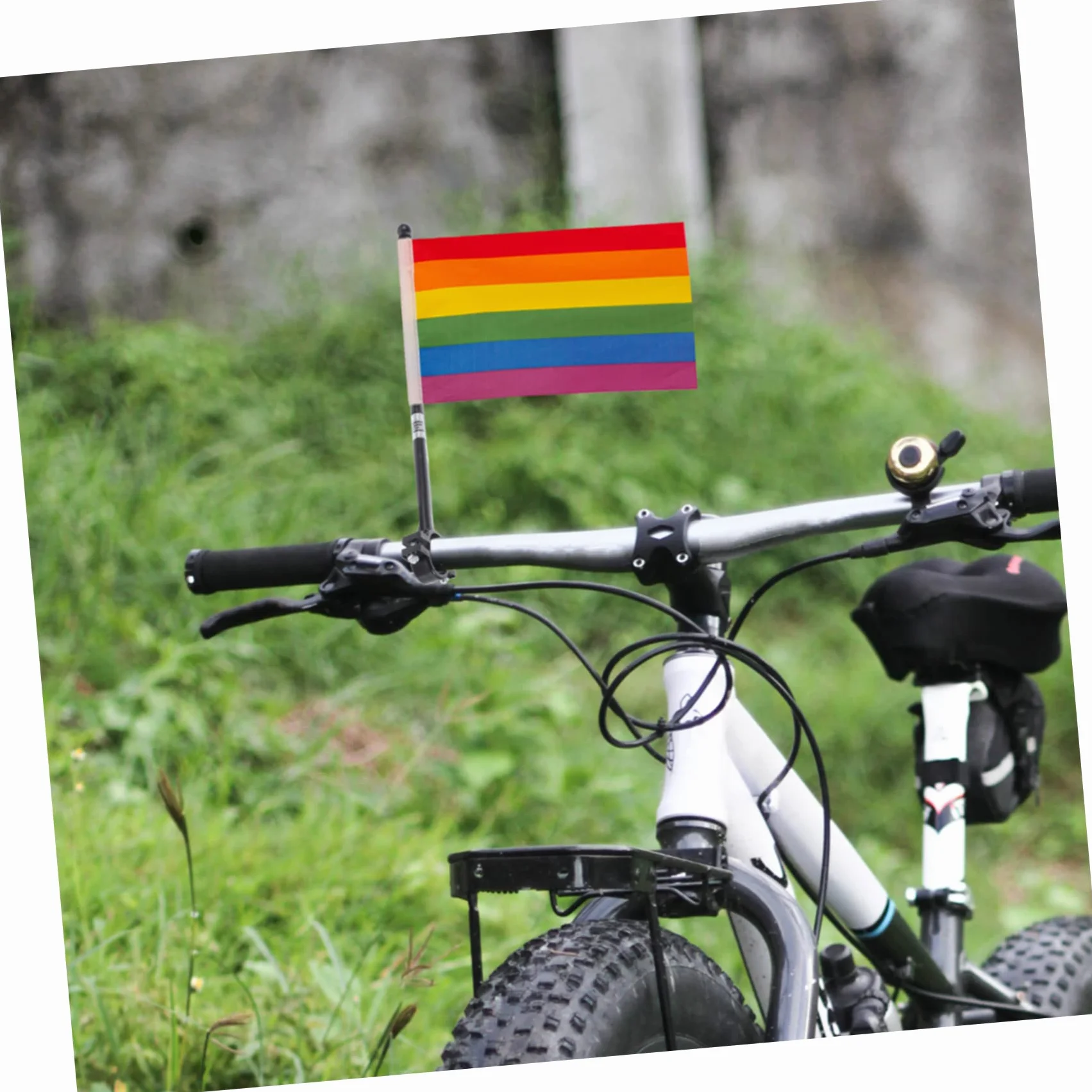 Uchwyt Flagę Do Kierownicy Rowerowej Maszt Flagowy Akcesoria Rowerowe 8 kawałki